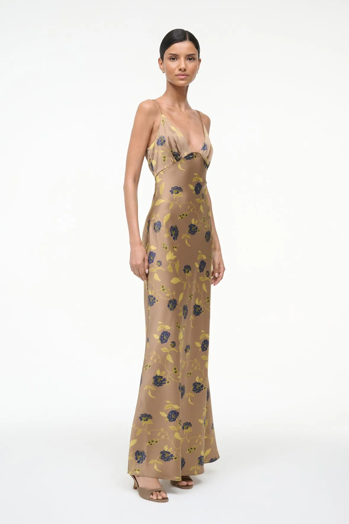 HANK SILK DRESS | VINTAGE FLORAL sold by STAUD product image thumbnail 4