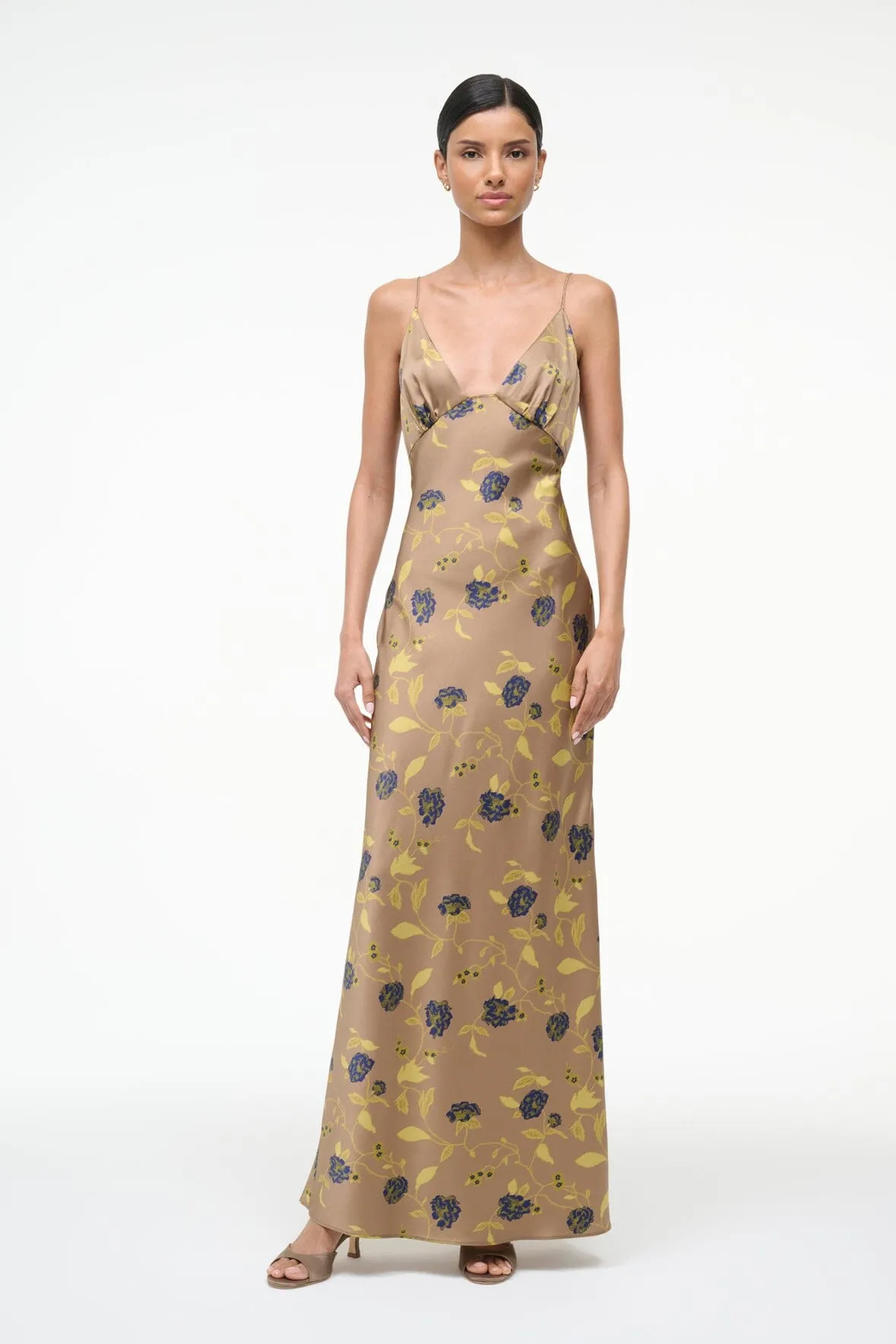 HANK SILK DRESS | VINTAGE FLORAL sold by STAUD product image thumbnail 3