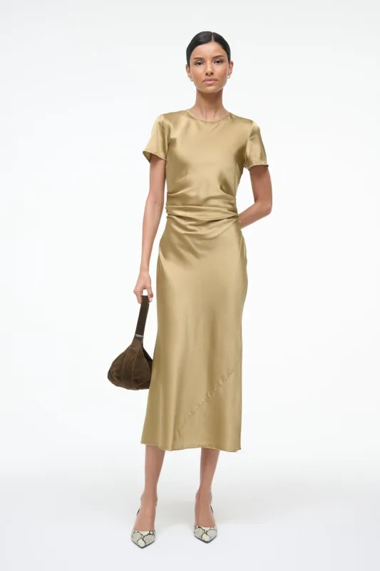 MARCEL SILK DRESS | ANTIQUE sold by STAUD