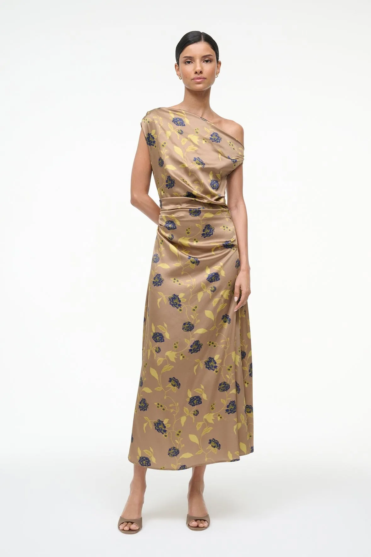 PHARE SILK DRESS | VINTAGE FLORAL sold by STAUD