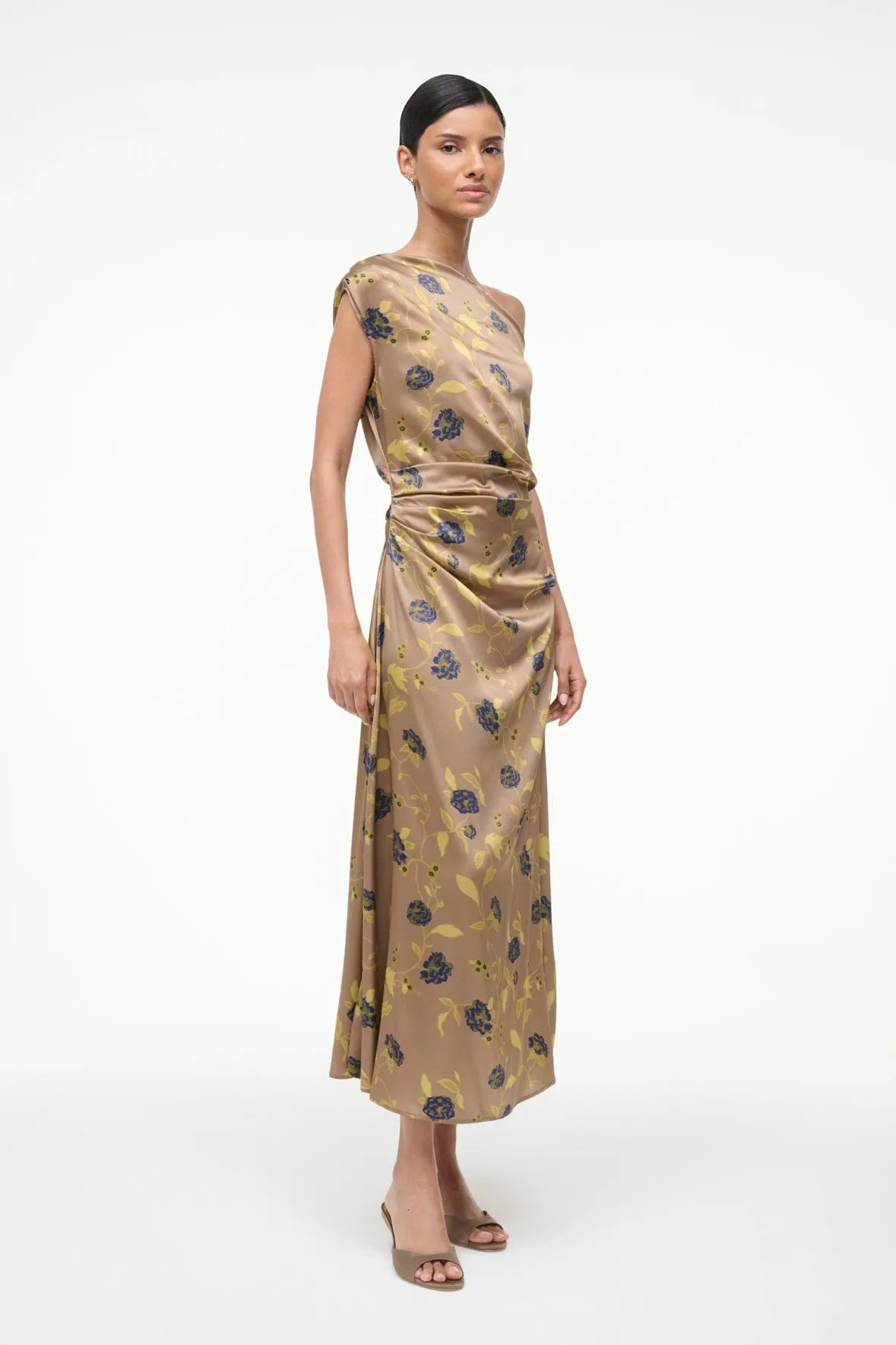 PHARE SILK DRESS | VINTAGE FLORAL sold by STAUD product image thumbnail 3