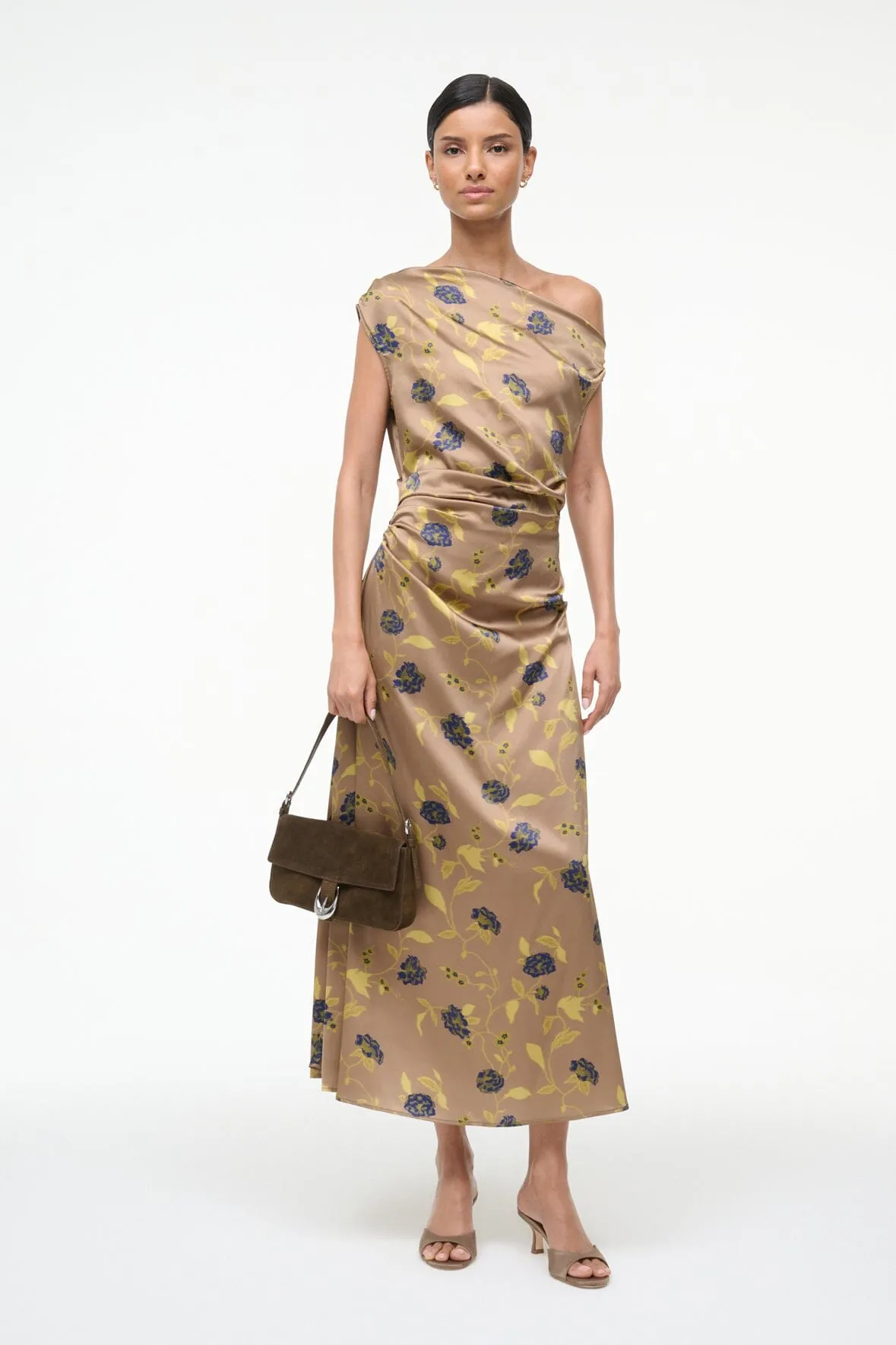 PHARE SILK DRESS | VINTAGE FLORAL sold by STAUD product image thumbnail 5
