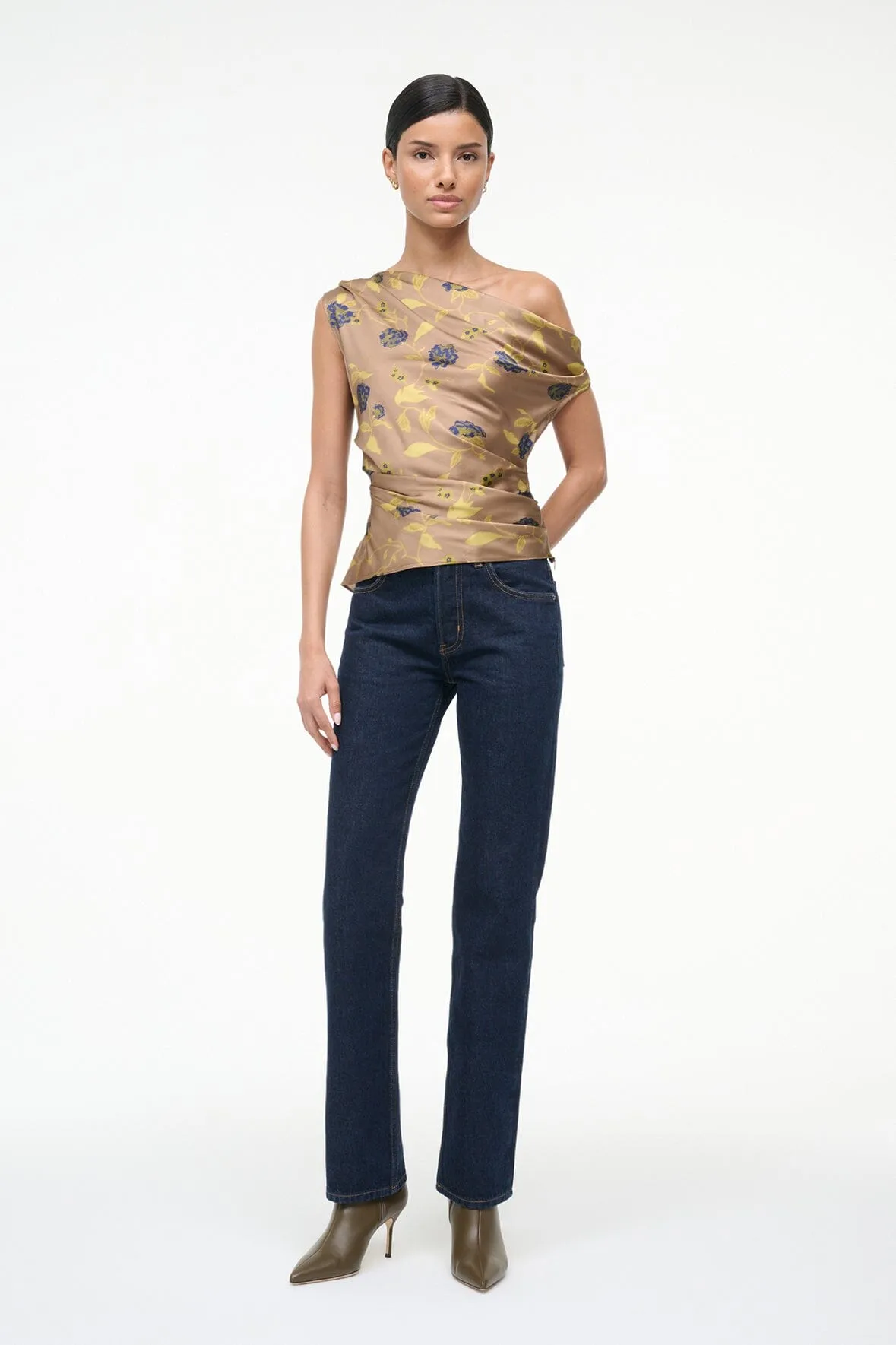 PHARE SILK TOP | VINTAGE FLORAL sold by STAUD product image thumbnail 5