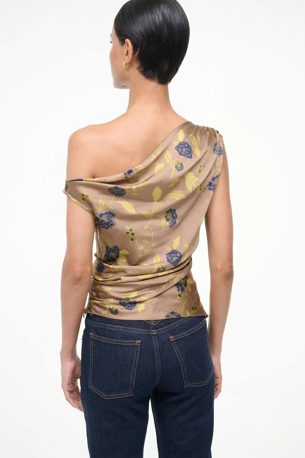 PHARE SILK TOP | VINTAGE FLORAL sold by STAUD product image thumbnail 4