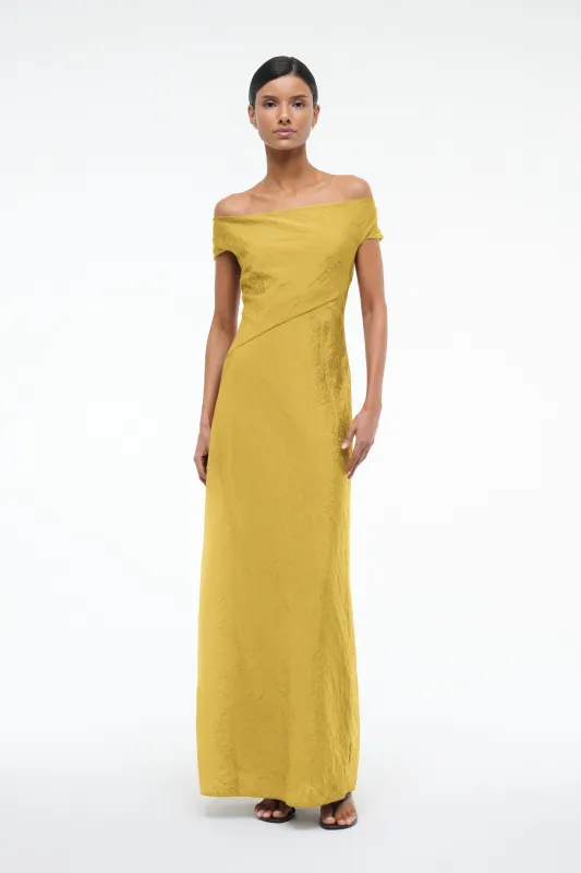 CHEYENNE DRESS | CHARTREUSE sold by STAUD