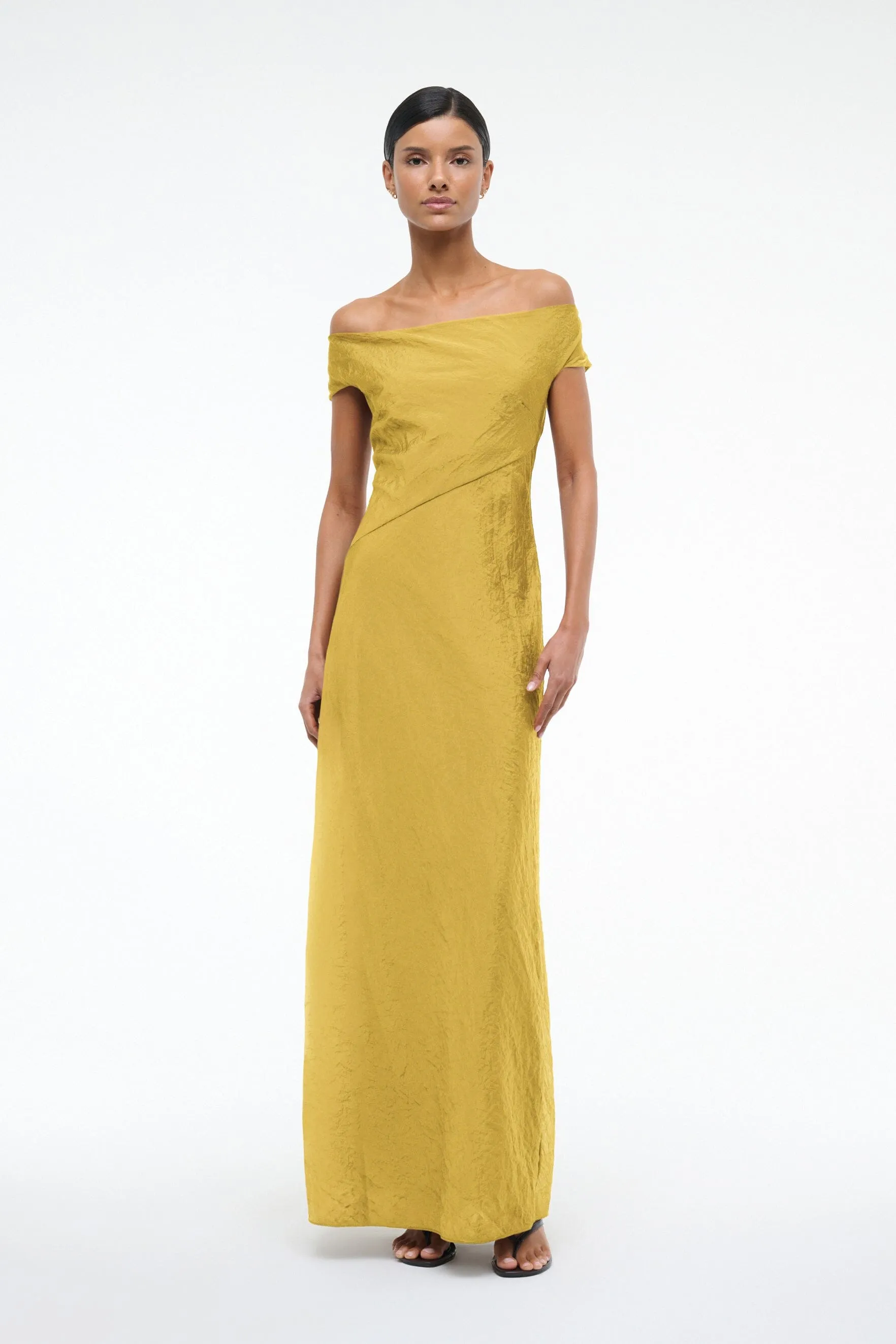 CHEYENNE DRESS | CHARTREUSE sold by STAUD