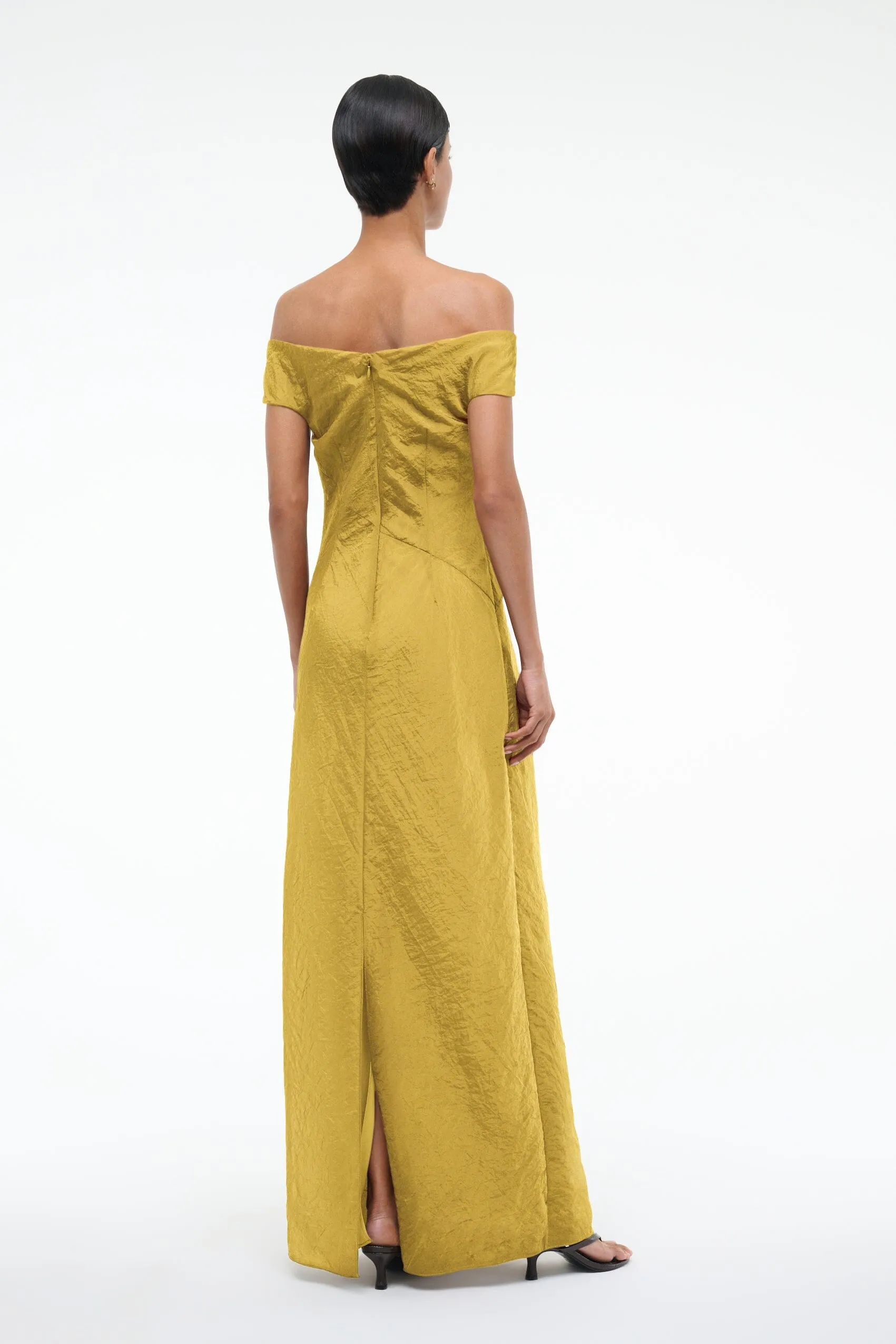 CHEYENNE DRESS | CHARTREUSE sold by STAUD product image thumbnail 4