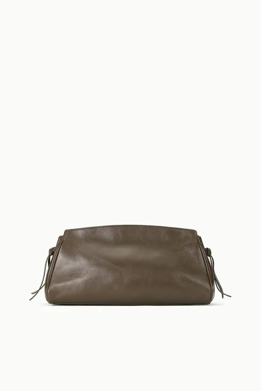 MAUDE SOFT CLUTCH | TRUFFLE sold by STAUD