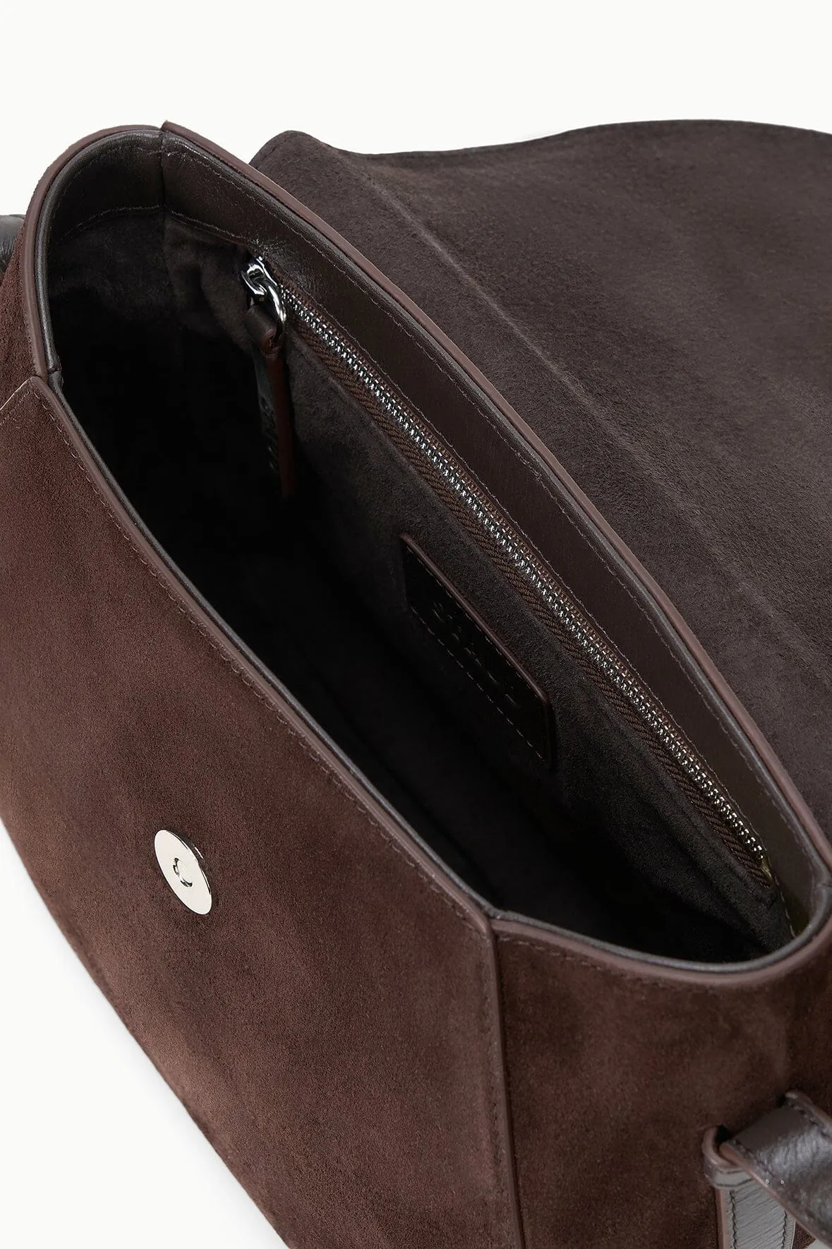 BELLA SADDLE BAG | ESPRESSO SUEDE sold by STAUD product image thumbnail 5
