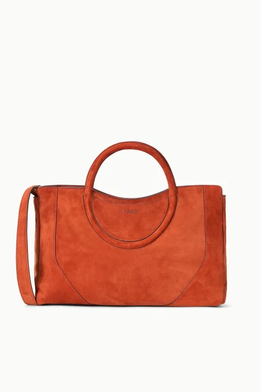 MAUDE SATCHEL | AUBURN SUEDE sold by STAUD