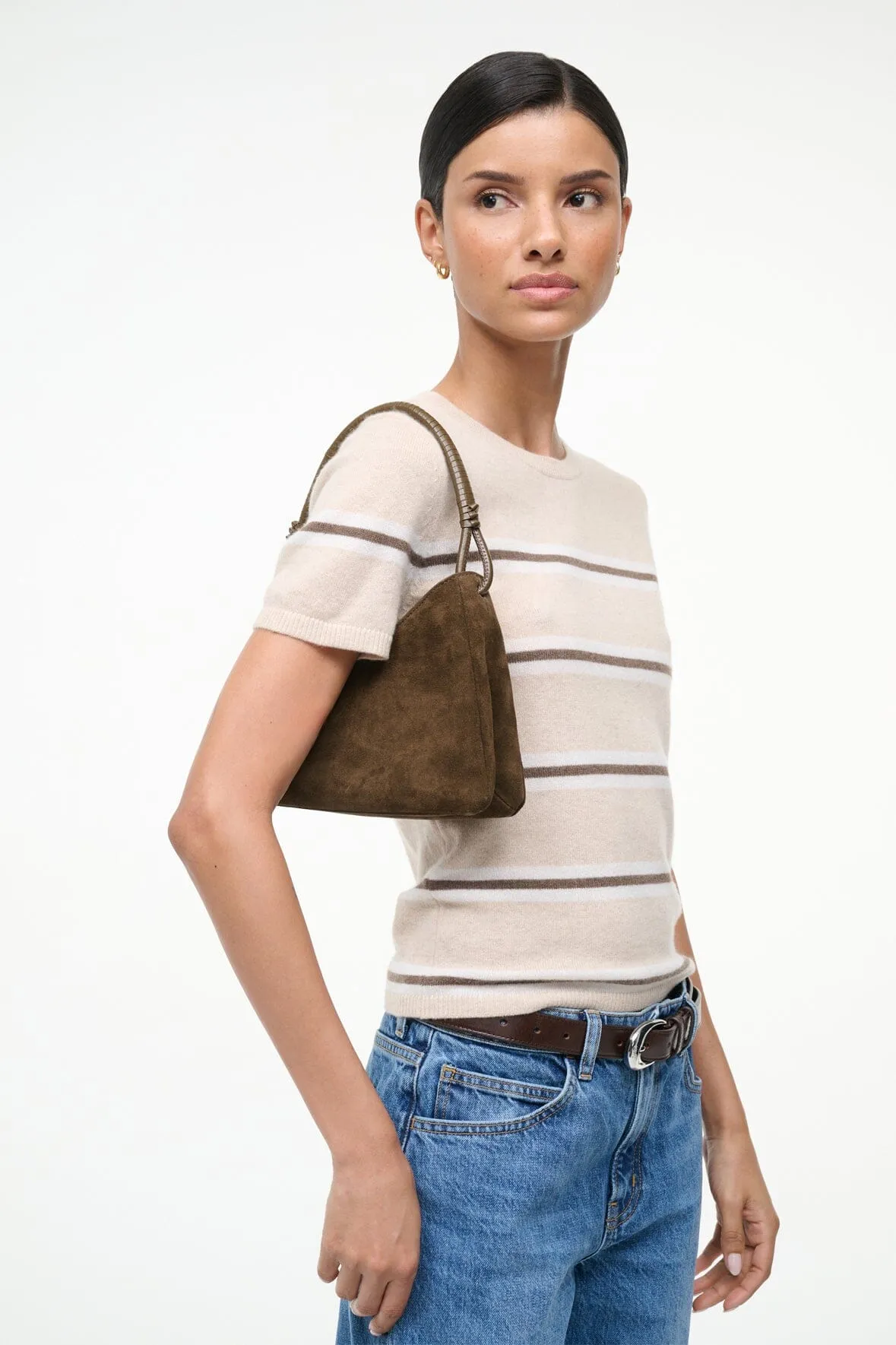 VALERIE SHOULDER BAG | TRUFFLE SUEDE sold by STAUD product image thumbnail 2