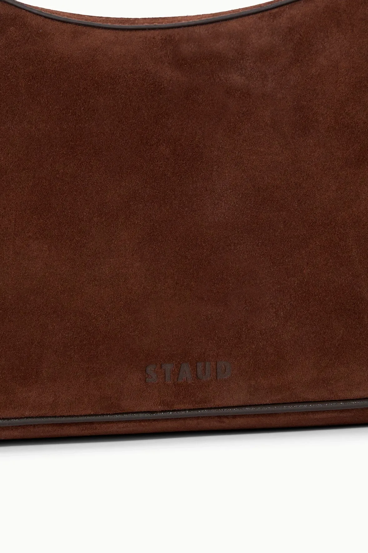 PINE SHOULDER BAG | MAHOGANY SUEDE sold by STAUD product image thumbnail 5