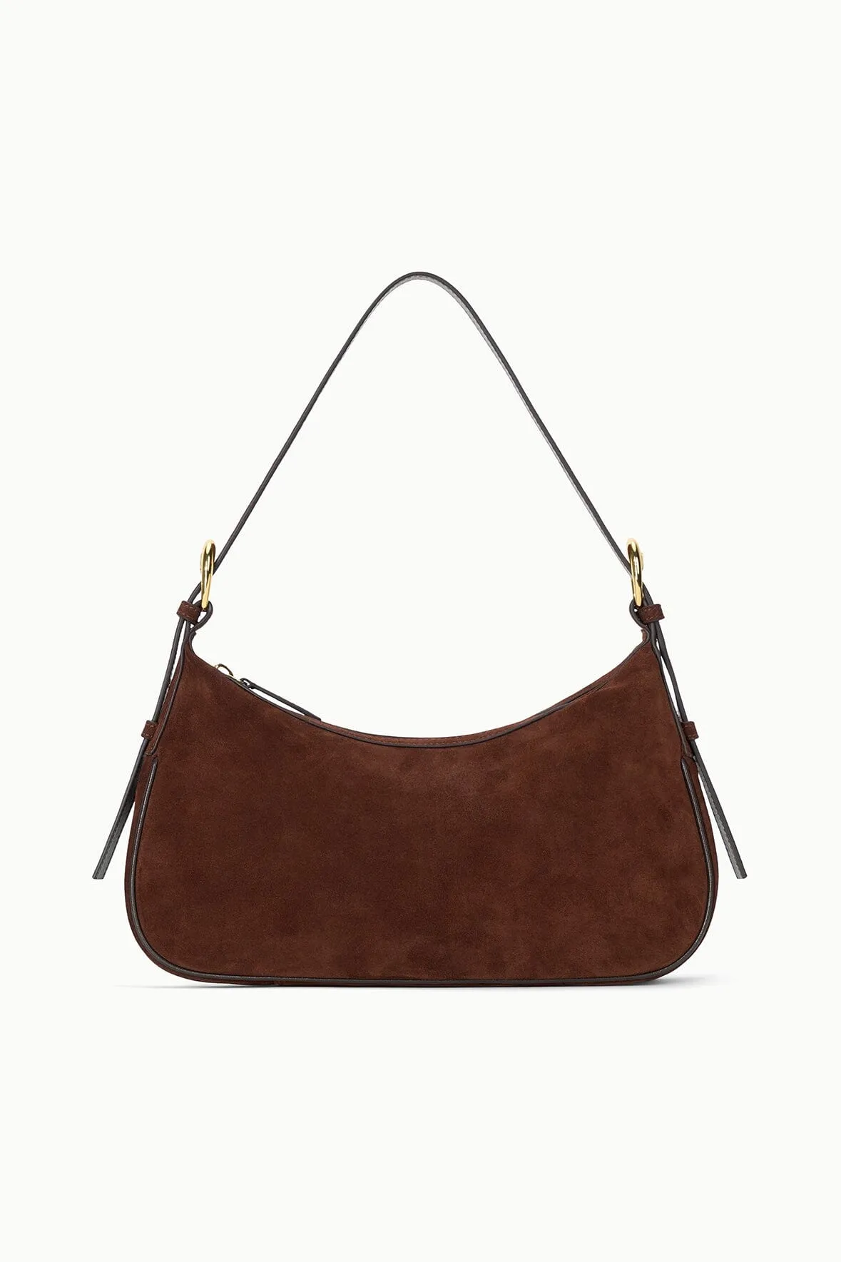 PINE SHOULDER BAG | MAHOGANY SUEDE sold by STAUD