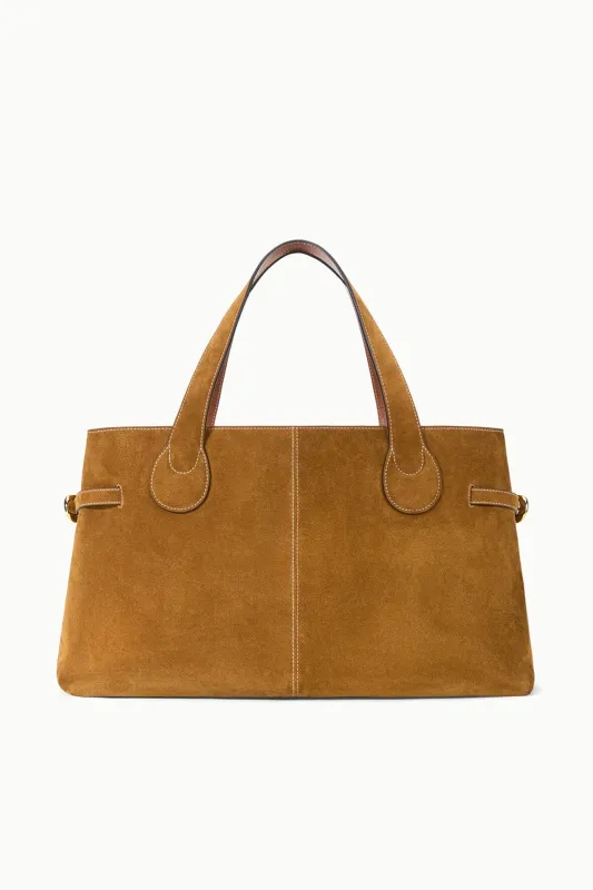 PIPER TOTE | TAN SUEDE sold by STAUD