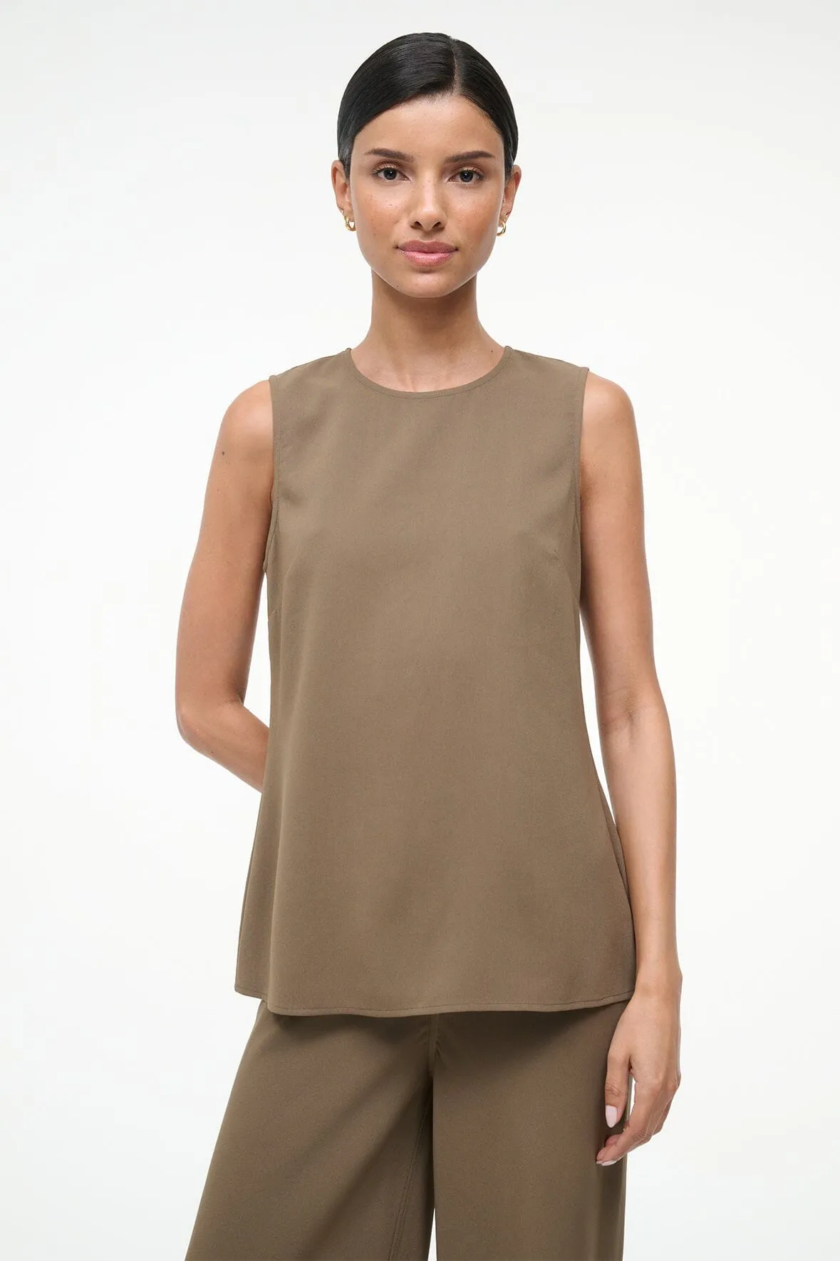 BRONTE TOP | TRUFFLE sold by STAUD