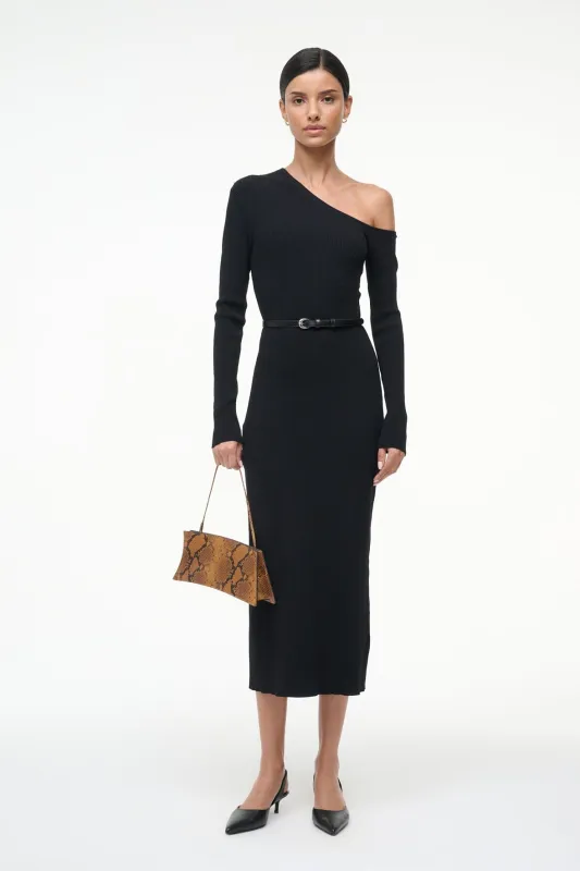 LOIS DRESS | BLACK sold by STAUD
