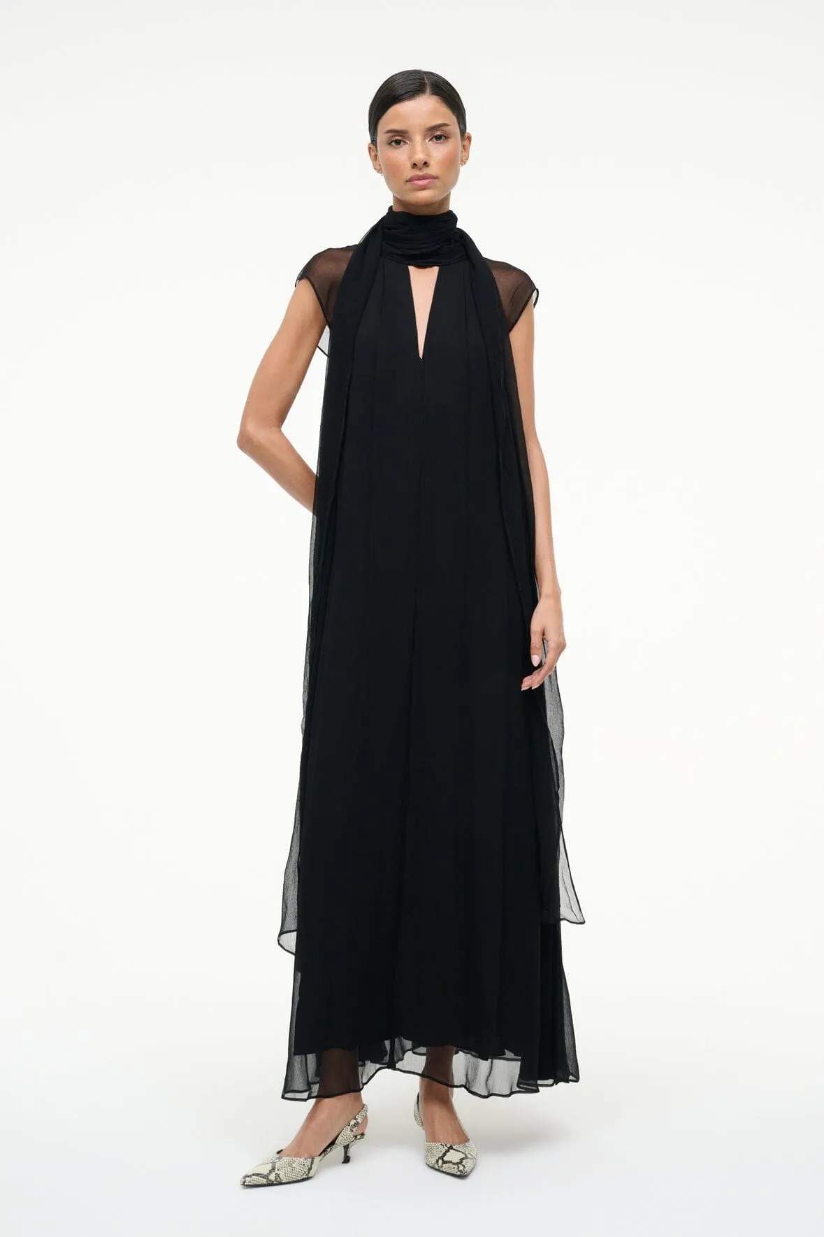CAMILLA MAXI DRESS | BLACK sold by STAUD product image thumbnail 3