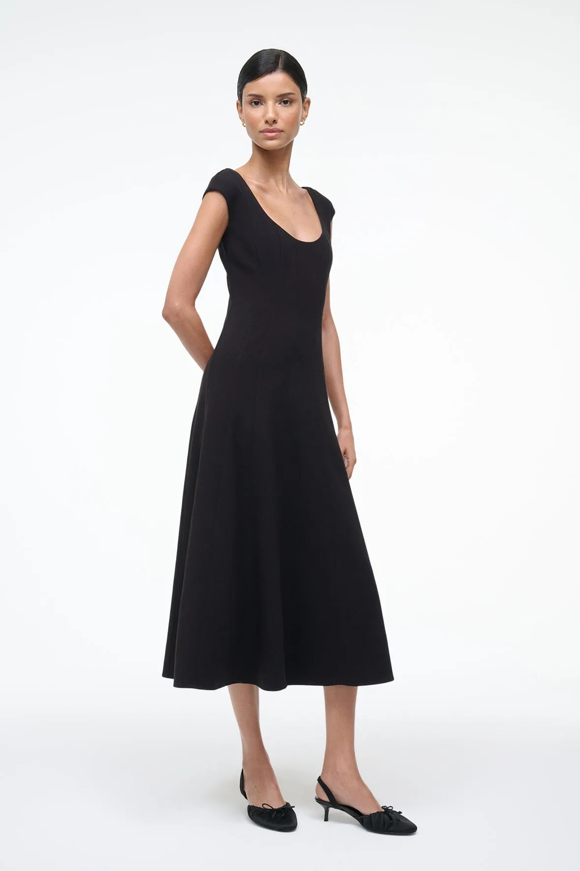 CHARLOTTE DRESS | BLACK sold by STAUD product image thumbnail 2
