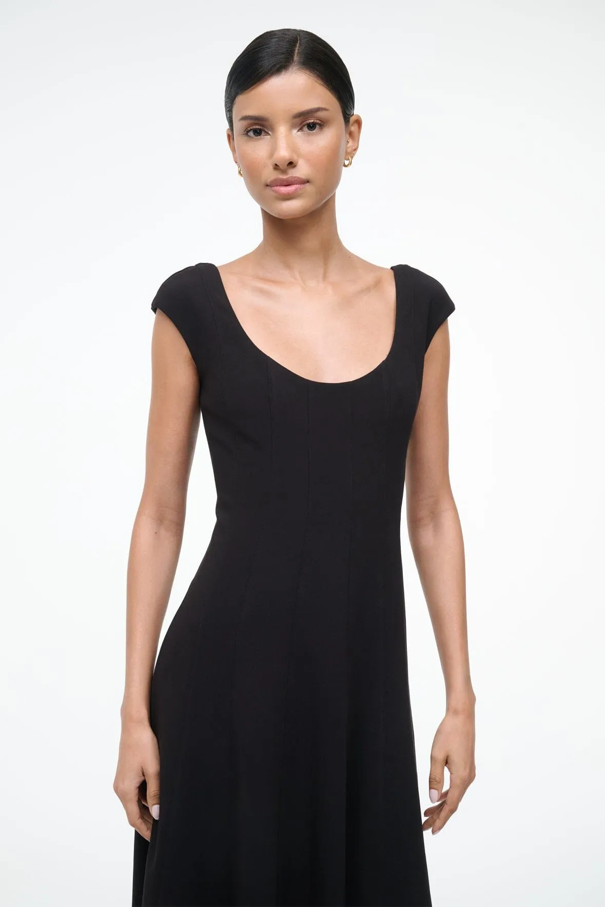 CHARLOTTE DRESS | BLACK sold by STAUD product image thumbnail 4
