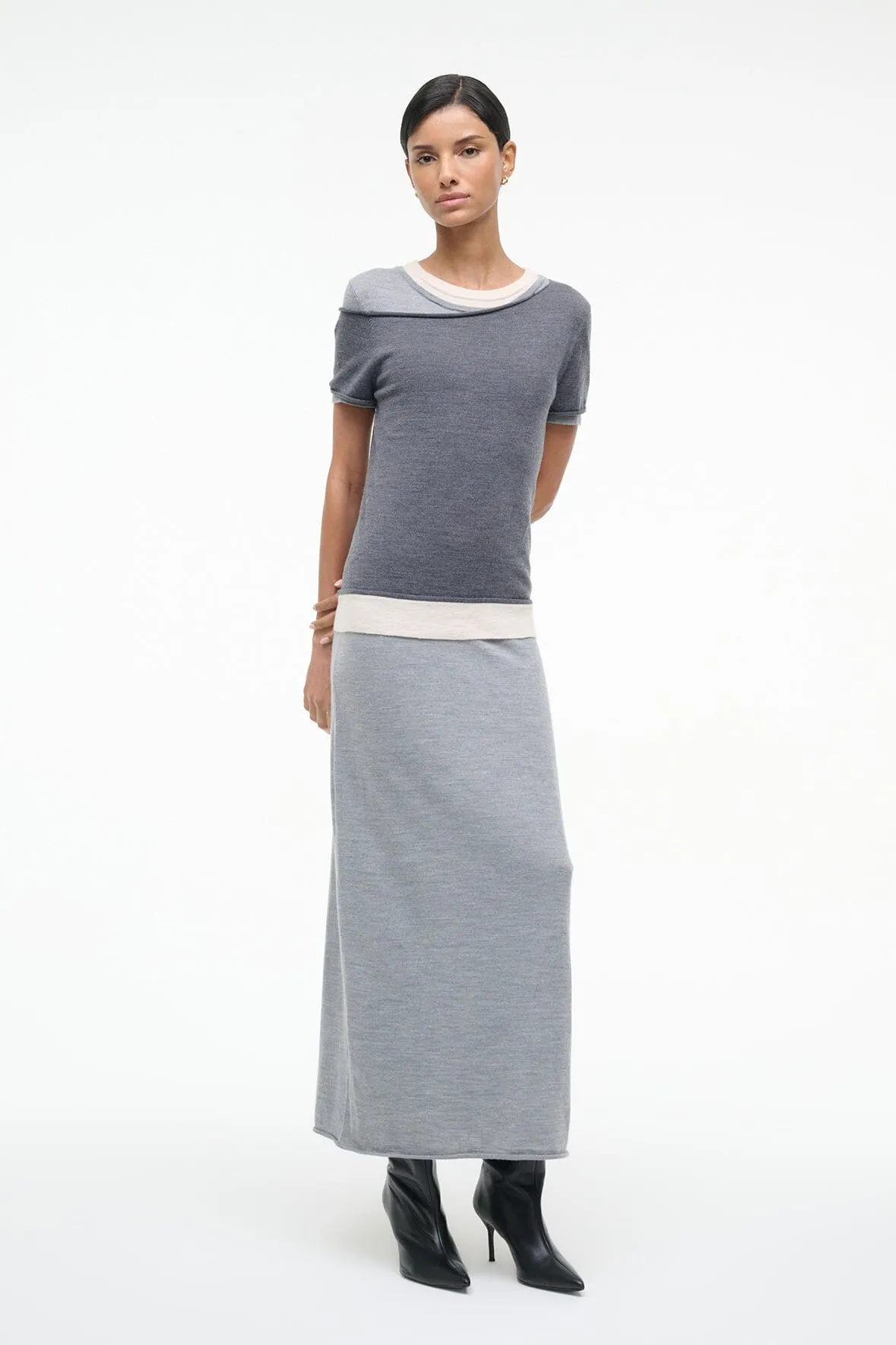 LYRIC DRESS | HEATHER GREY MULTI sold by STAUD product image thumbnail 5
