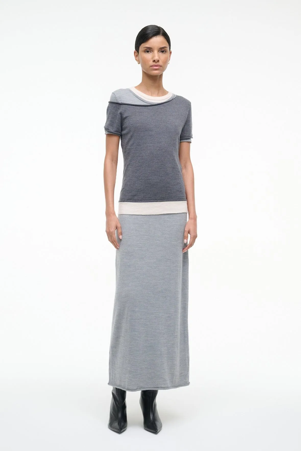 LYRIC DRESS | HEATHER GREY MULTI sold by STAUD