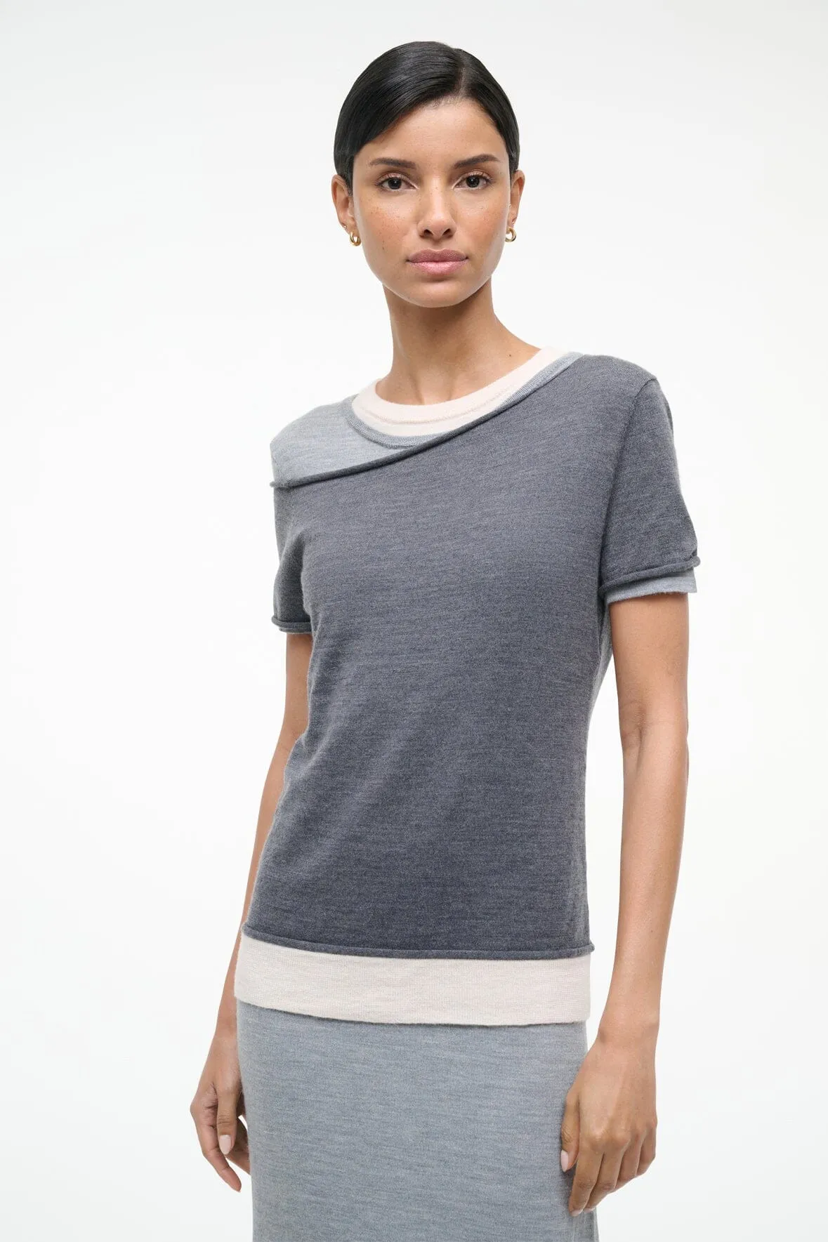LYRIC DRESS | HEATHER GREY MULTI sold by STAUD product image thumbnail 2