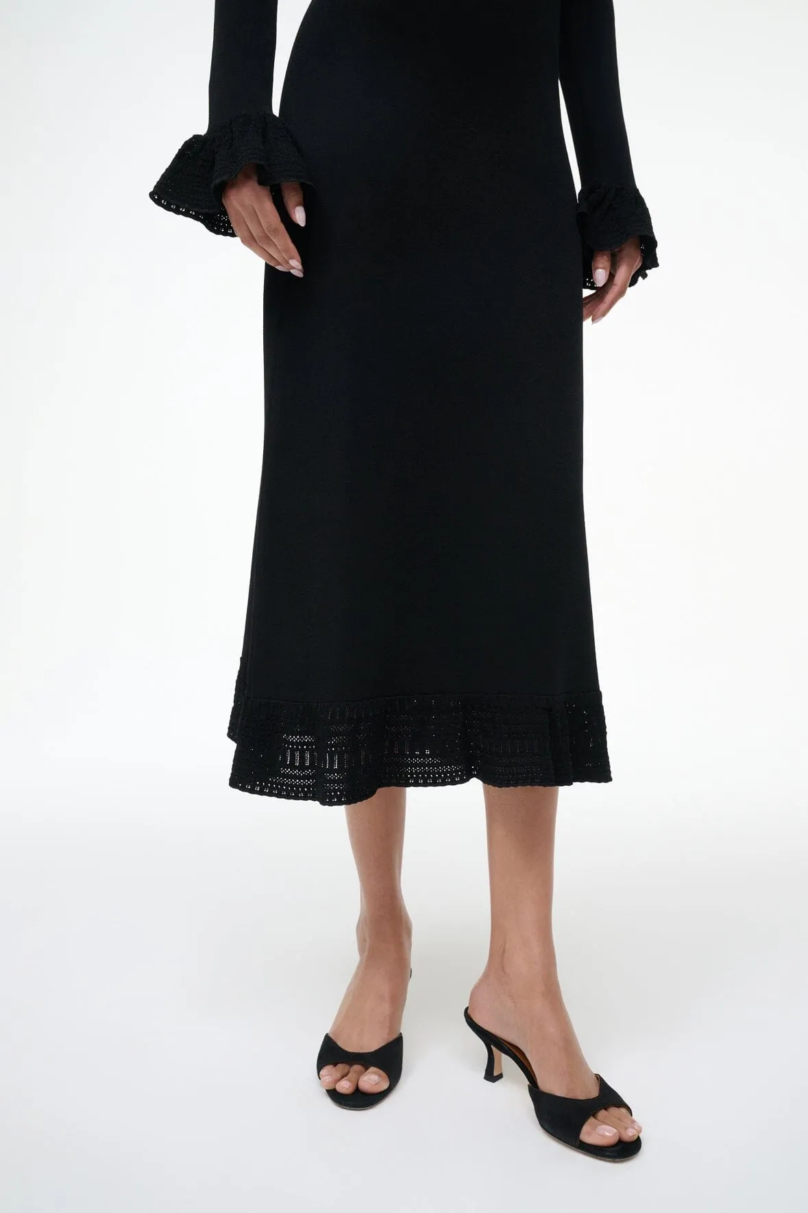 SHELLEY DRESS | BLACK sold by STAUD product image thumbnail 5