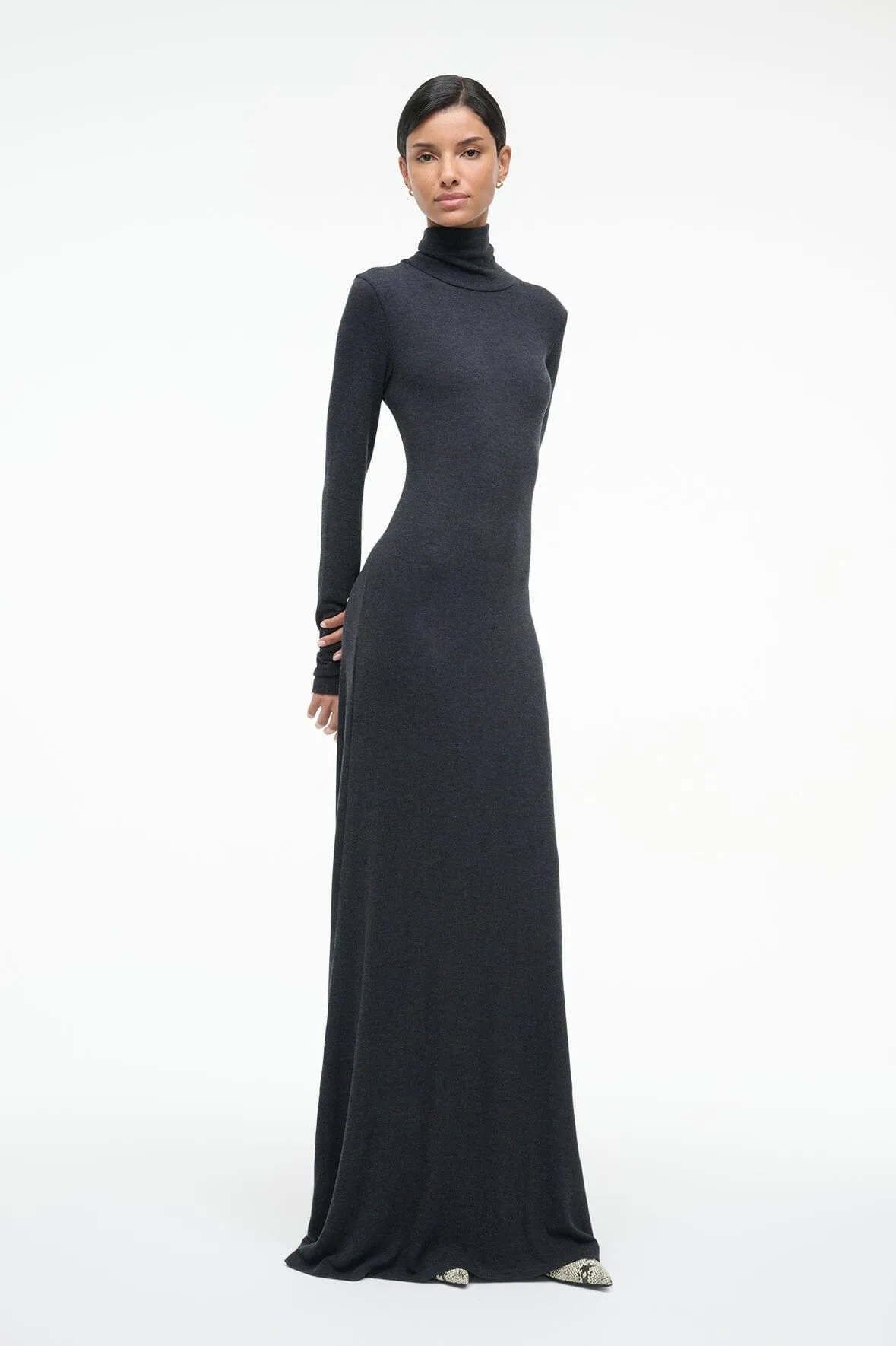 VANYA DRESS | CHARCOAL sold by STAUD product image thumbnail 5