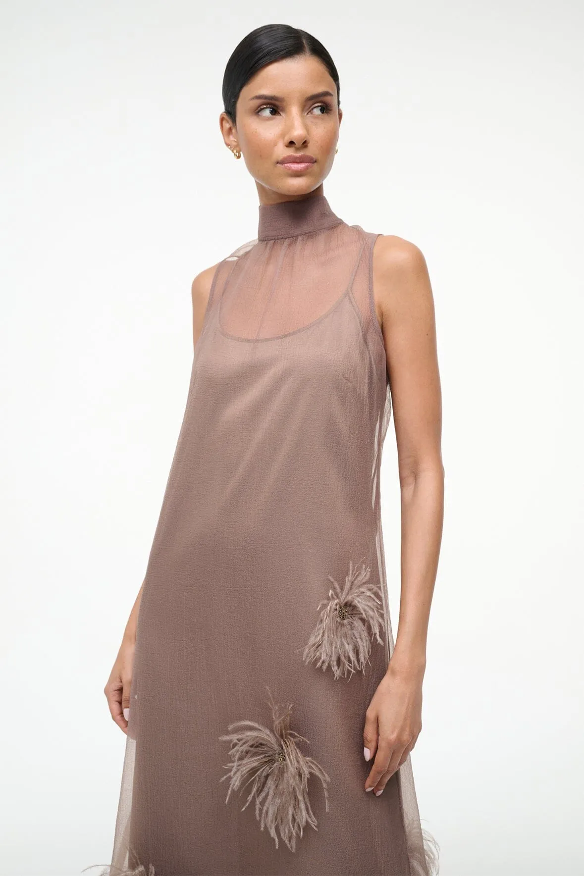 ALBEE DRESS | TRUFFLE sold by STAUD product image thumbnail 3