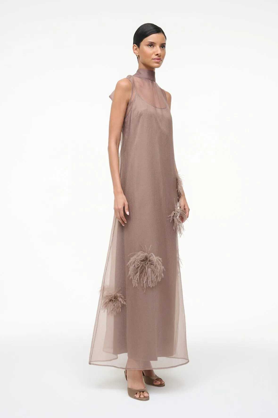 ALBEE DRESS | TRUFFLE sold by STAUD product image thumbnail 4