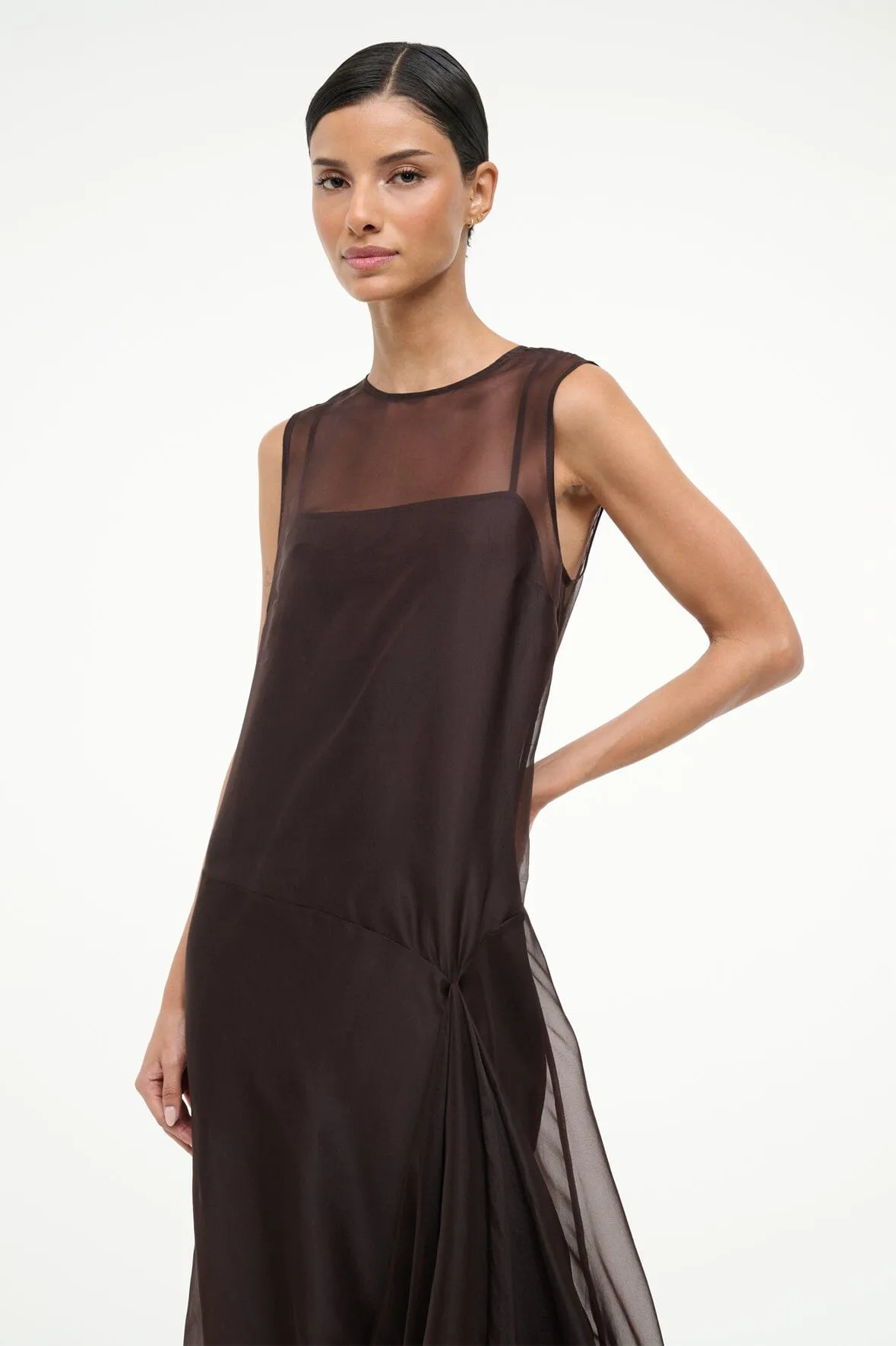 VIOLA DRESS | EARTH sold by STAUD product image thumbnail 3