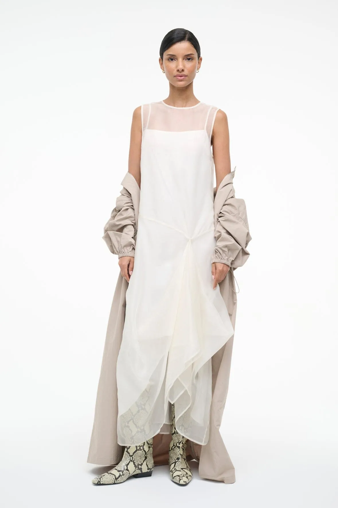 VIOLA DRESS | IVORY sold by STAUD product image thumbnail 2