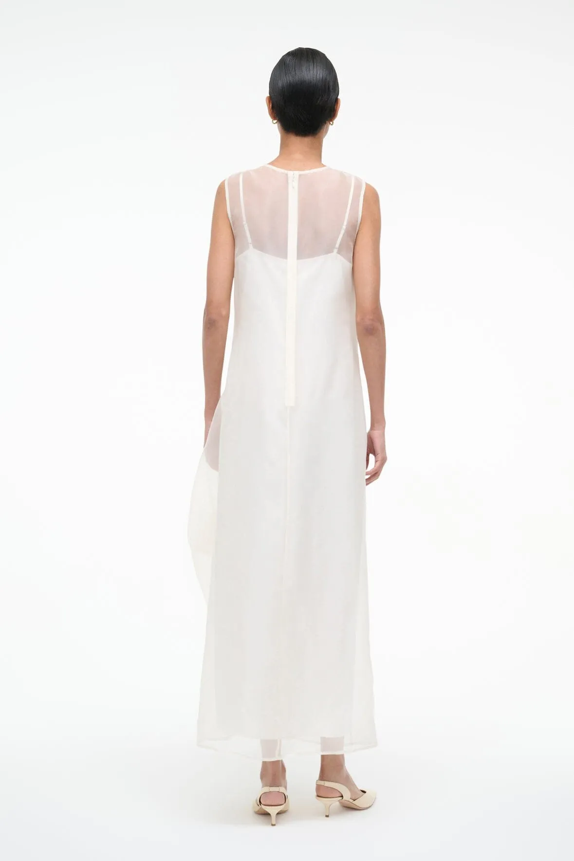 VIOLA DRESS | IVORY sold by STAUD product image thumbnail 4
