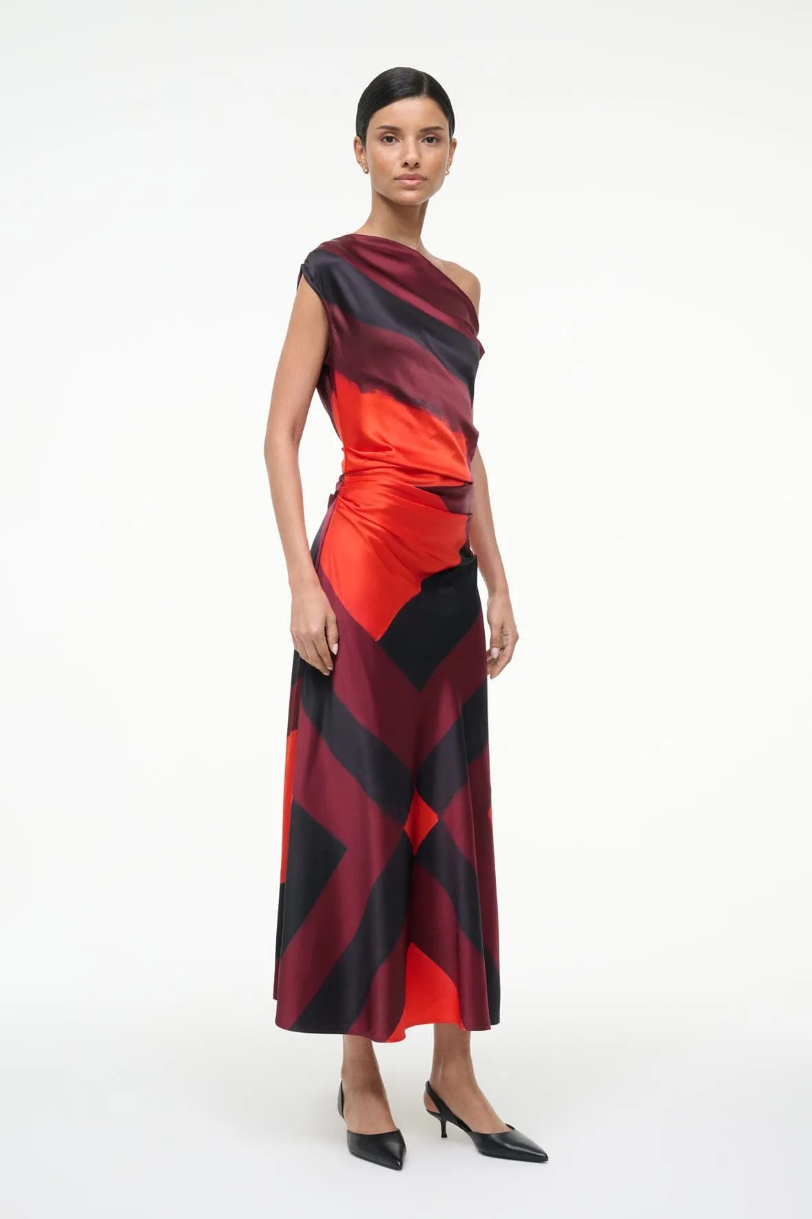 PHARE SILK DRESS | RUBY PRISM sold by STAUD product image thumbnail 4