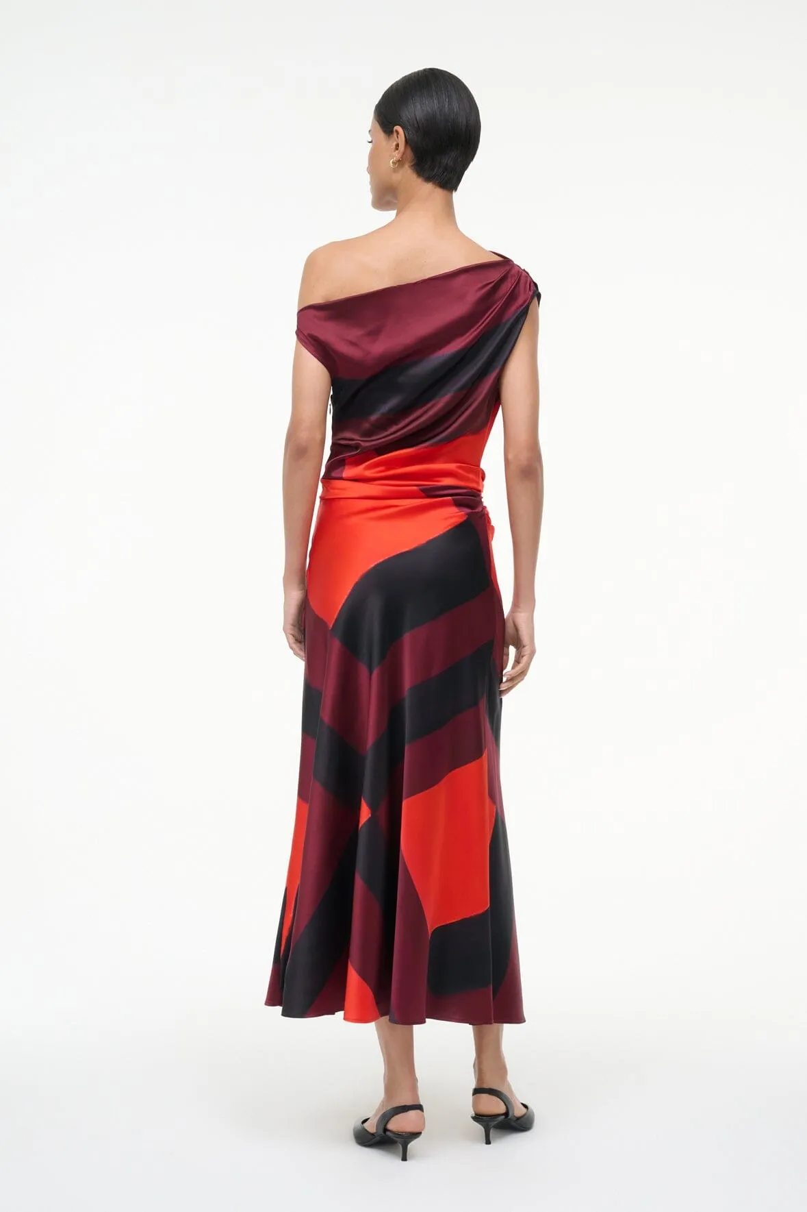 PHARE SILK DRESS | RUBY PRISM sold by STAUD product image thumbnail 3