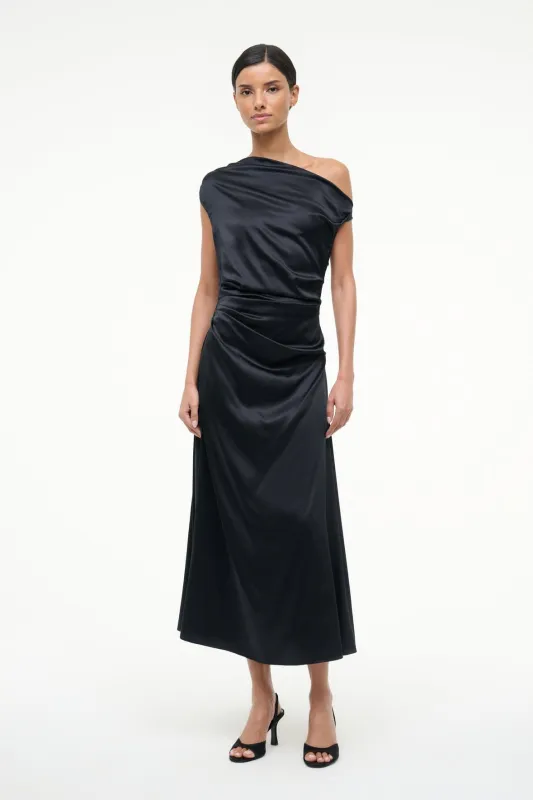 PHARE SILK DRESS | BLACK sold by STAUD