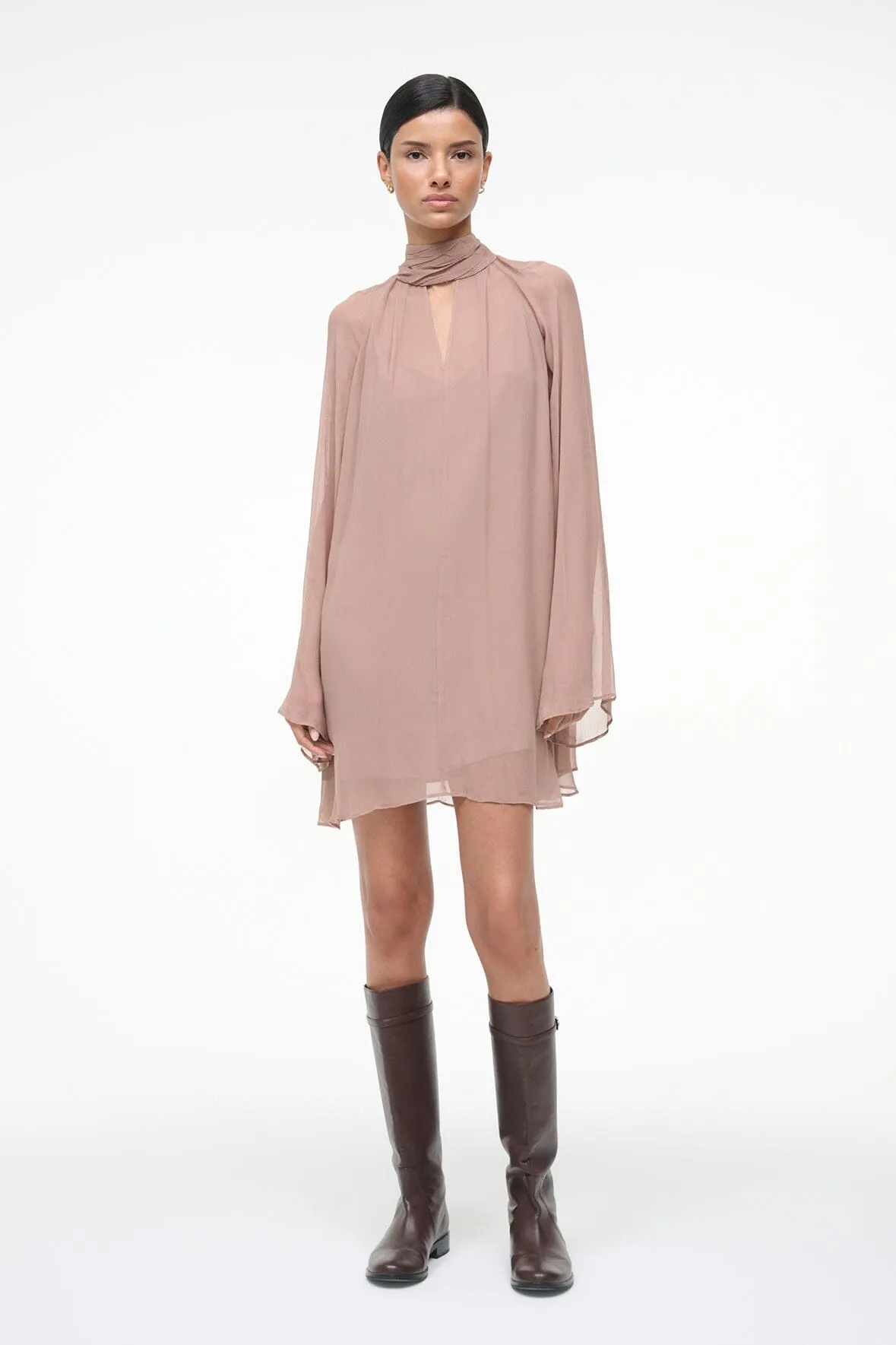 ESTHER MINI DRESS | TAUPE sold by STAUD
