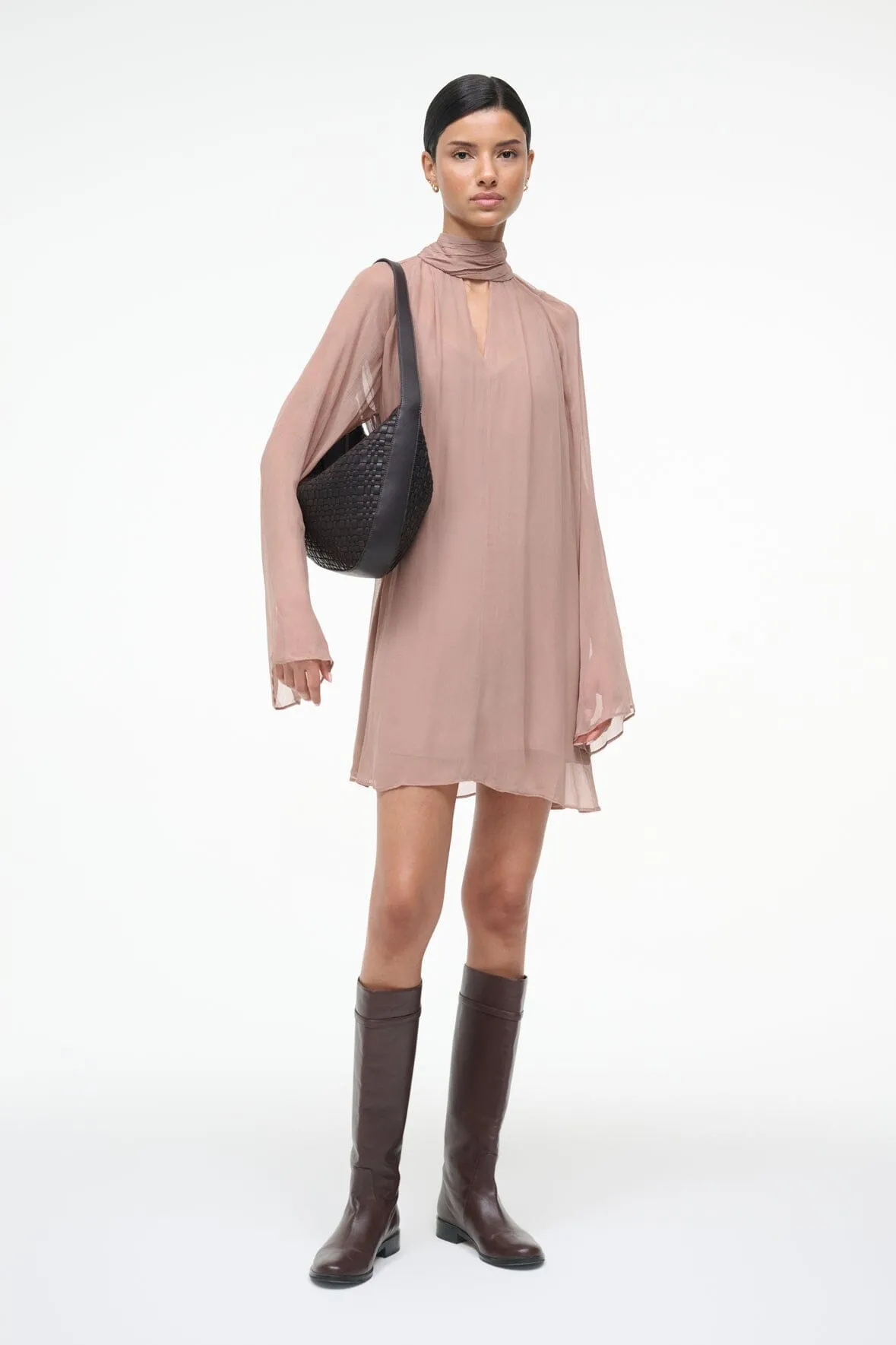ESTHER MINI DRESS | TAUPE sold by STAUD product image thumbnail 4