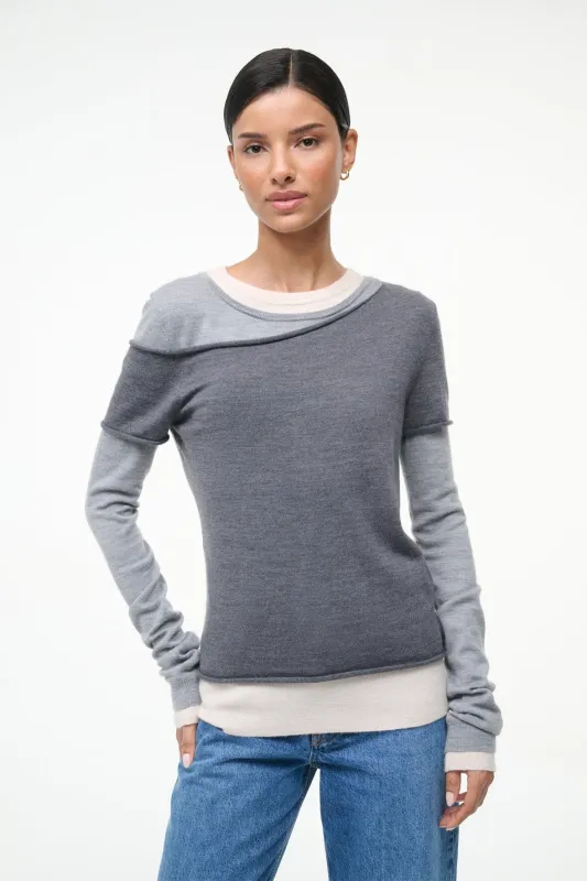 SERA TOP | HEATHER GREY MULTI made by STAUD