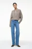 CROPPED HAMPTON SWEATER | BISQUE sold by STAUD