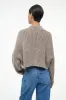 CROPPED HAMPTON SWEATER | BISQUE sold by STAUD