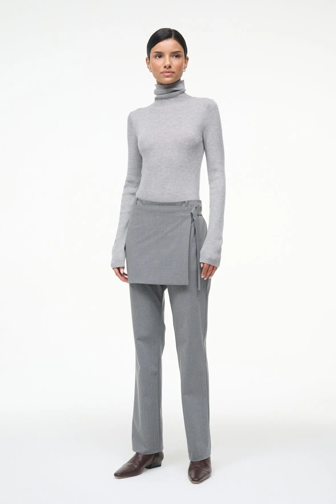 TONI SUPERFINE CASHMERE SWEATER | ASH GREY sold by STAUD product image thumbnail 2