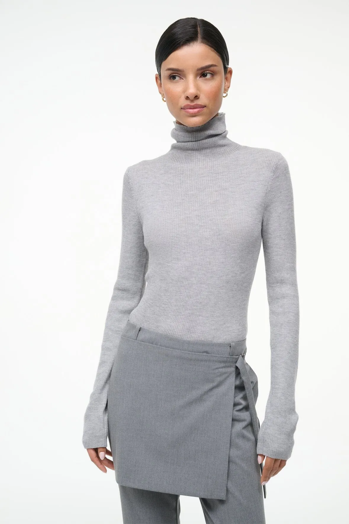 TONI SUPERFINE CASHMERE SWEATER | ASH GREY sold by STAUD
