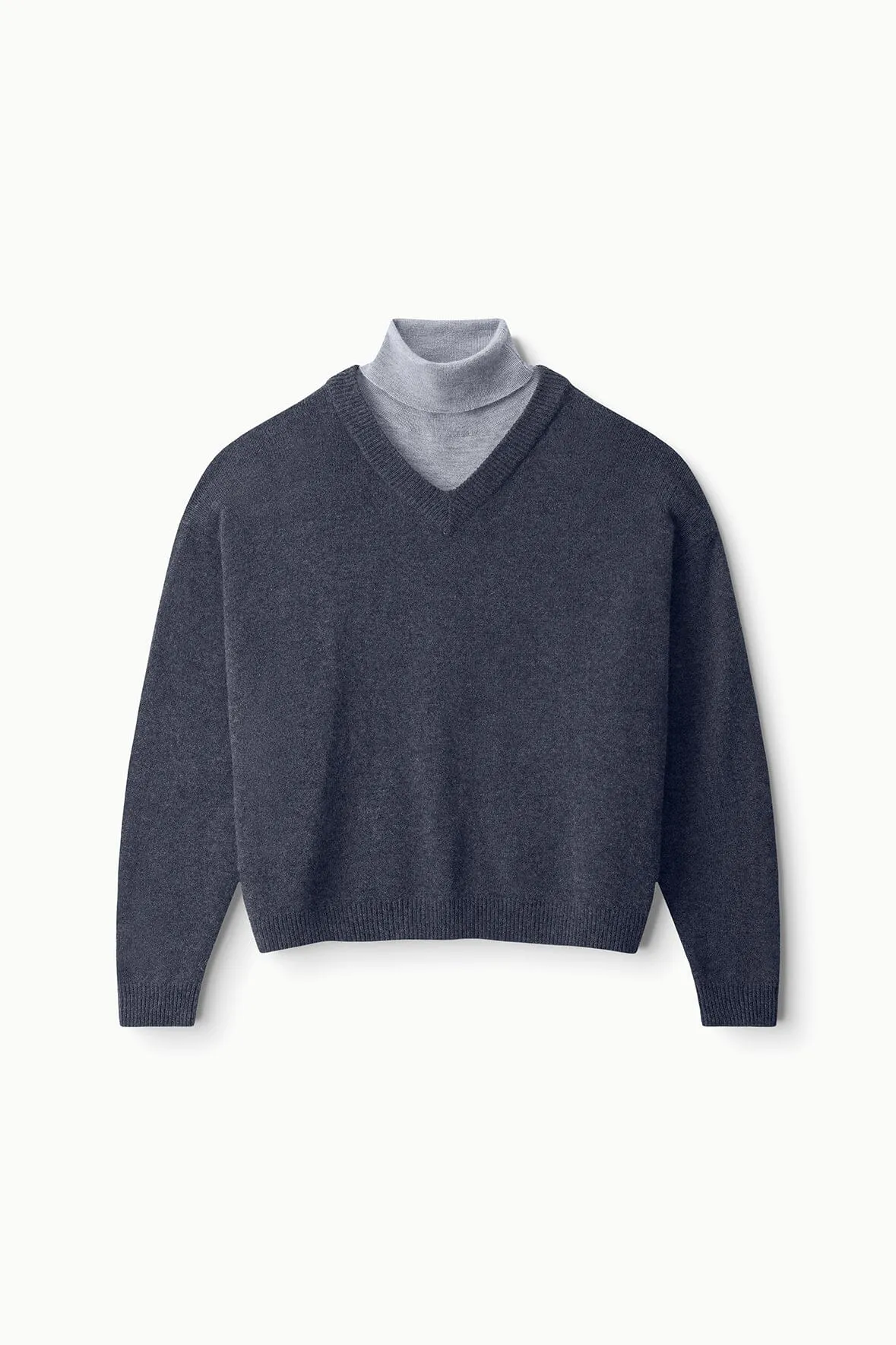 DORIS CASHMERE SWEATER | CHARCOAL sold by STAUD product image thumbnail 5