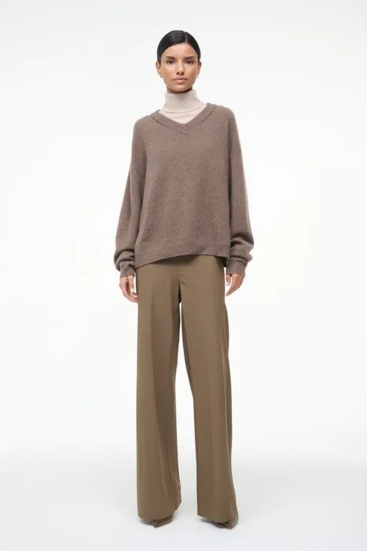 DORIS CASHMERE SWEATER | TRUFFLE sold by STAUD