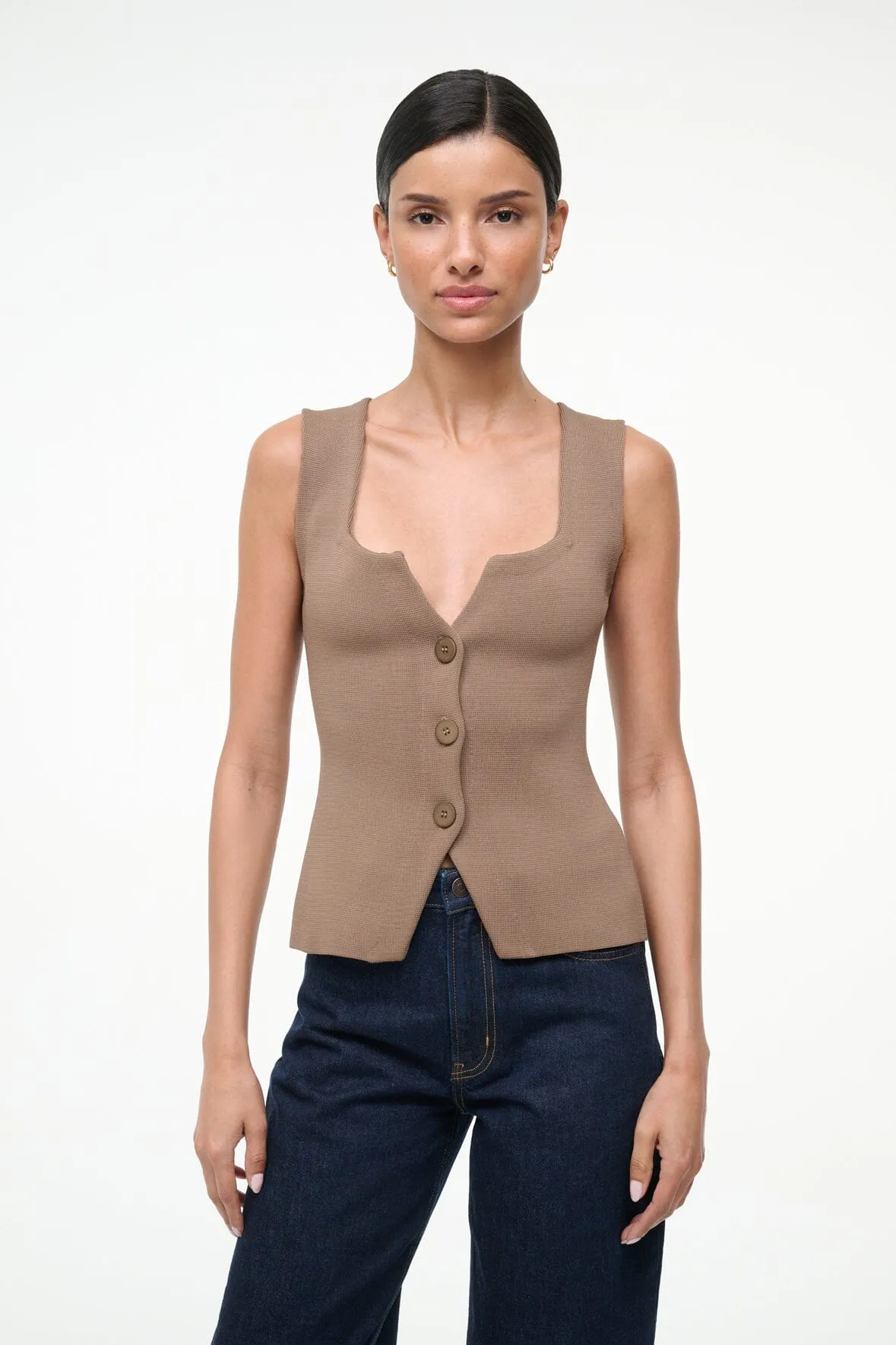 MARISA TOP | TAUPE sold by STAUD