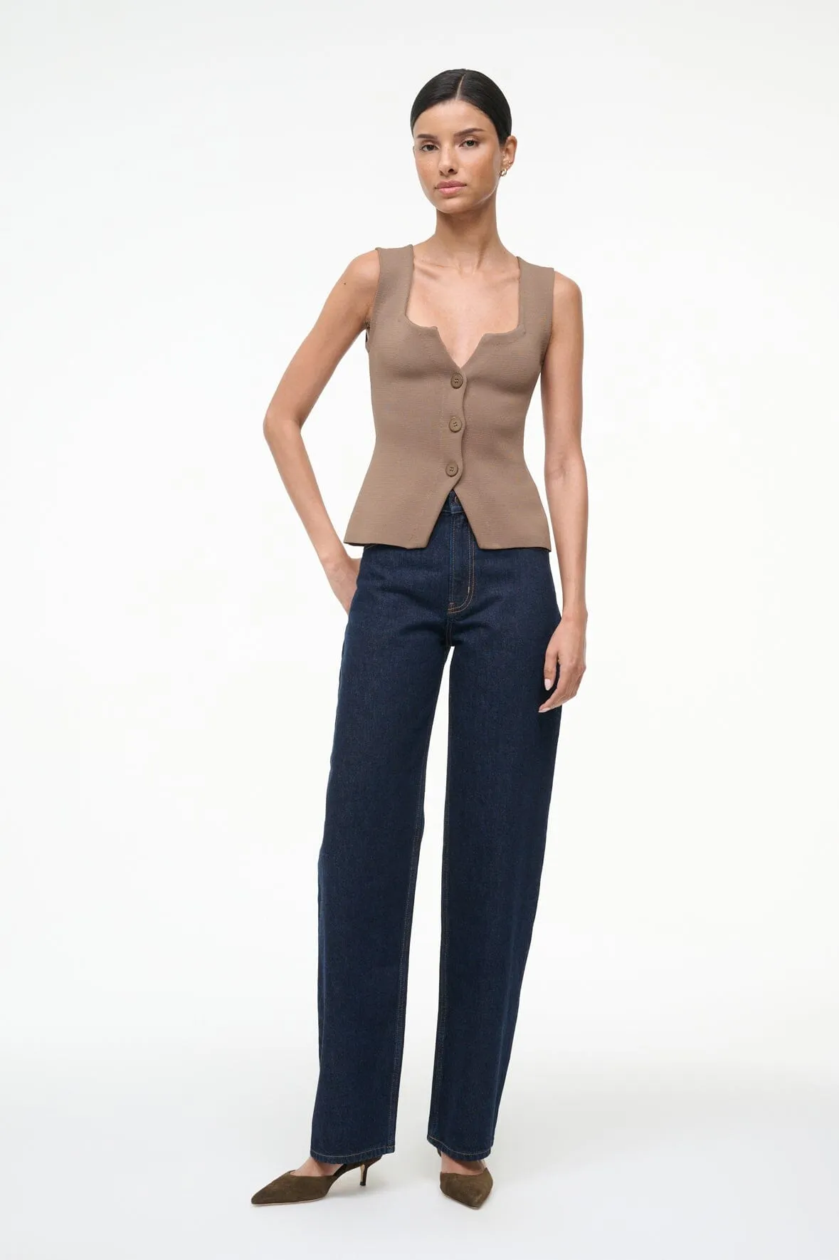 MARISA TOP | TAUPE sold by STAUD product image thumbnail 2