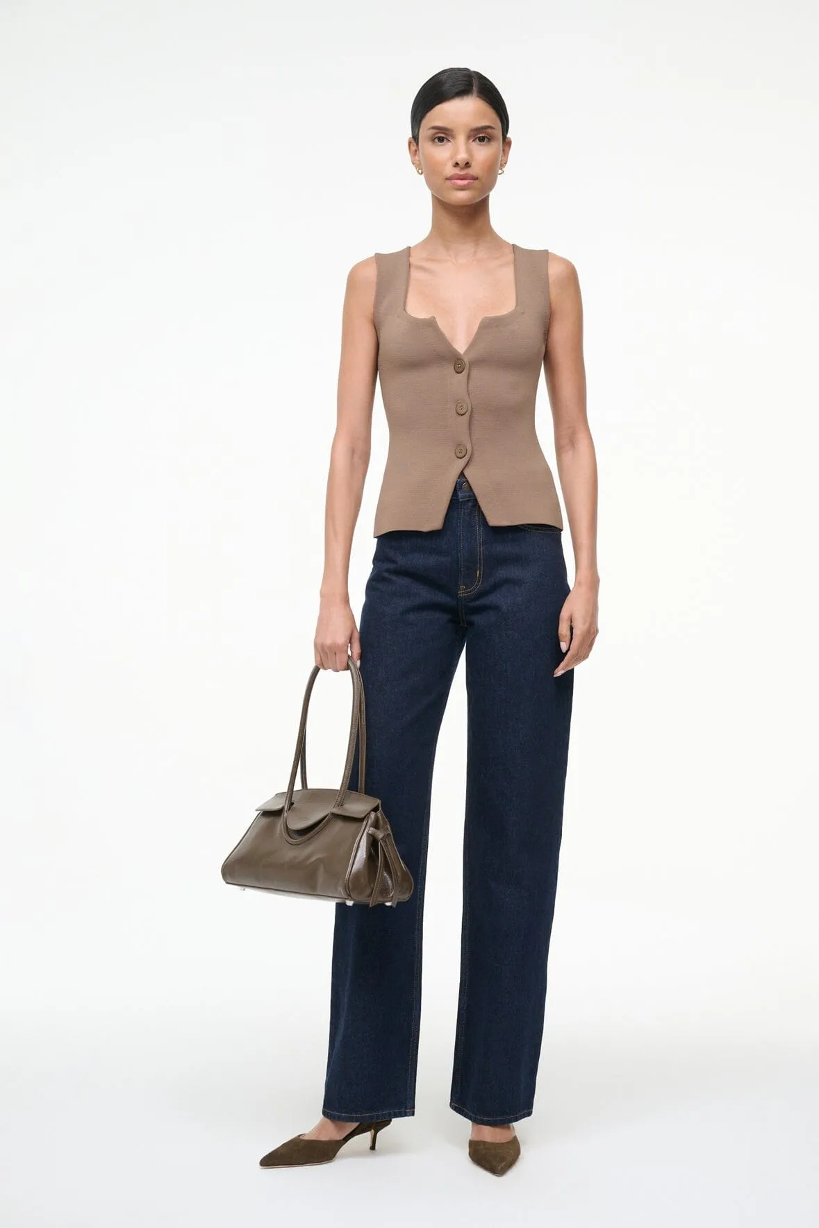 MARISA TOP | TAUPE sold by STAUD product image thumbnail 4