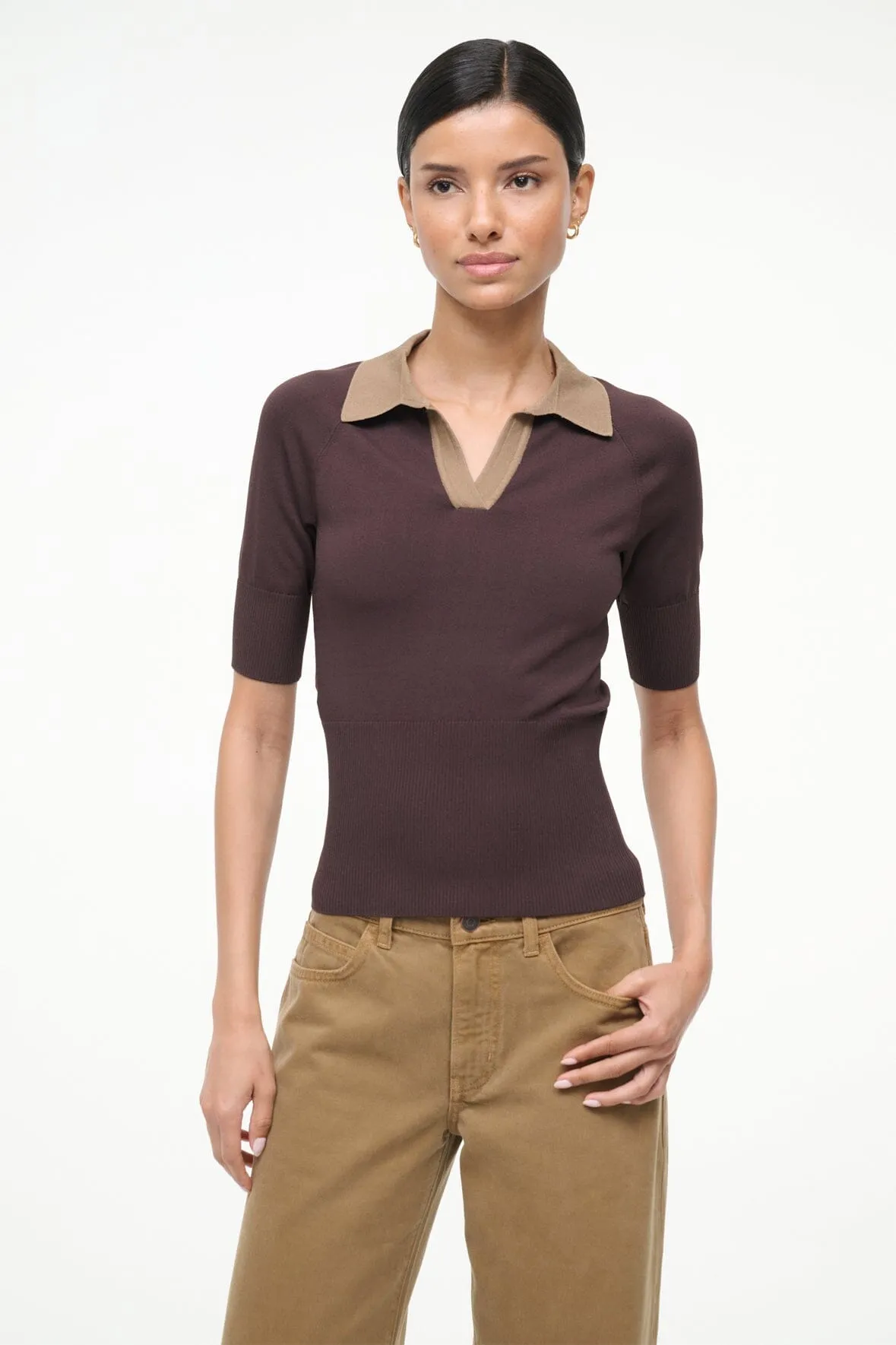 GENE TOP | EARTH TAUPE sold by STAUD