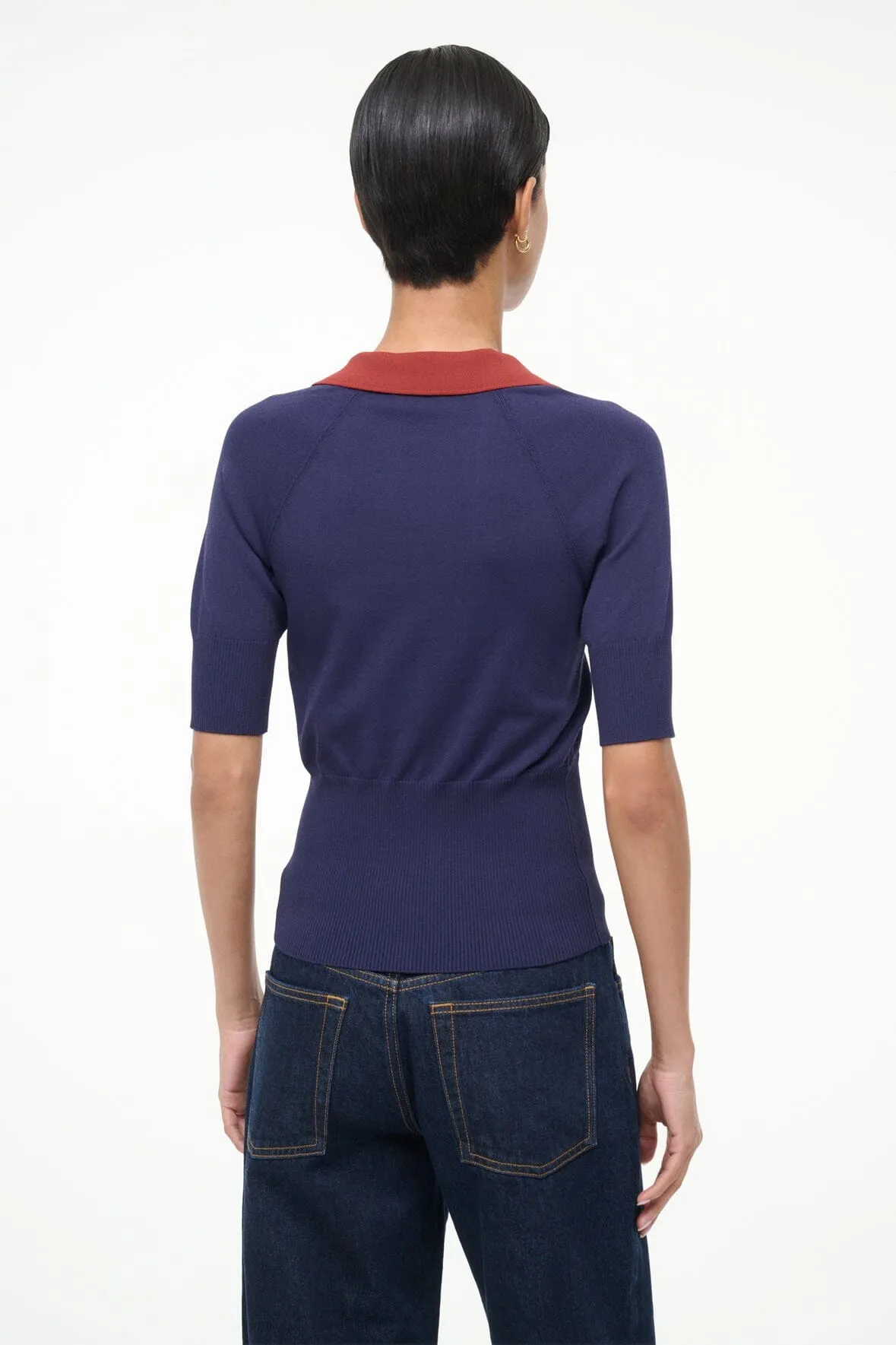 GENE TOP | NAVY SANGRIA sold by STAUD product image thumbnail 4